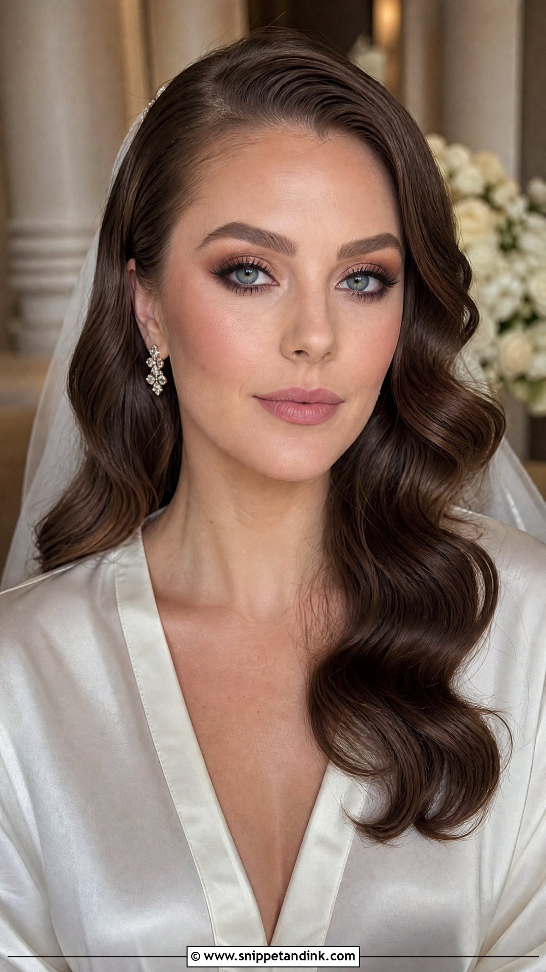 Soft Brown Smokey Wedding Makeup For Blue Eyes - Snippet and Ink - 30 Soft Wedding Makeup for Blue Eyes