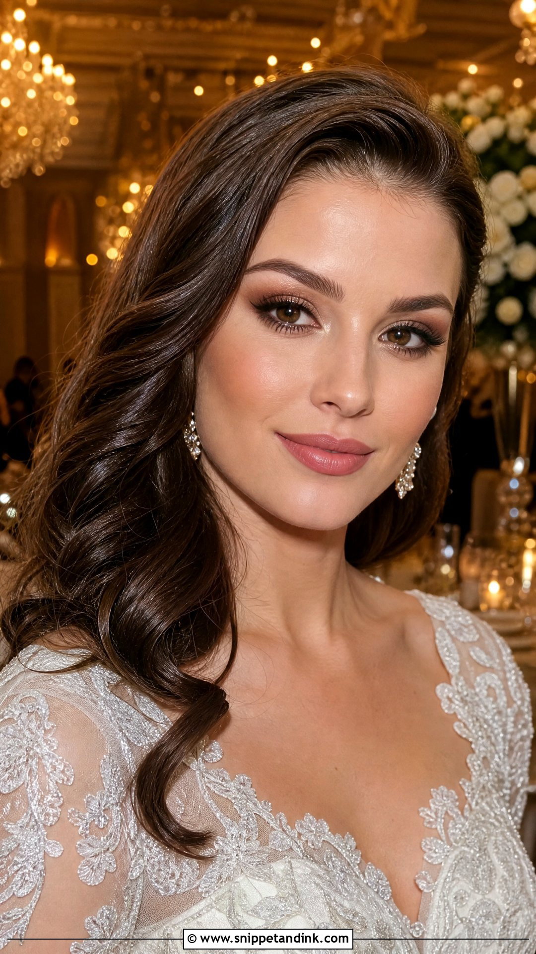 Soft Brown Smokey Wedding Makeup For Brown Eyes - Snippet and Ink - 25 Soft Wedding Makeup for Brown Eyes
