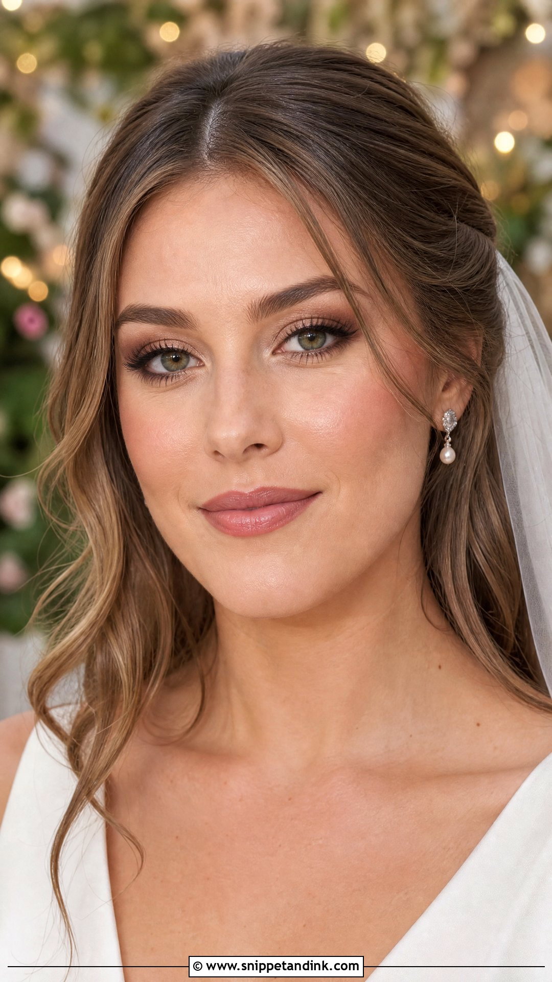 Soft Brown Smoky Bridal Makeup - Snippet and Ink - 20 Smoky Bridal Makeup Ideas