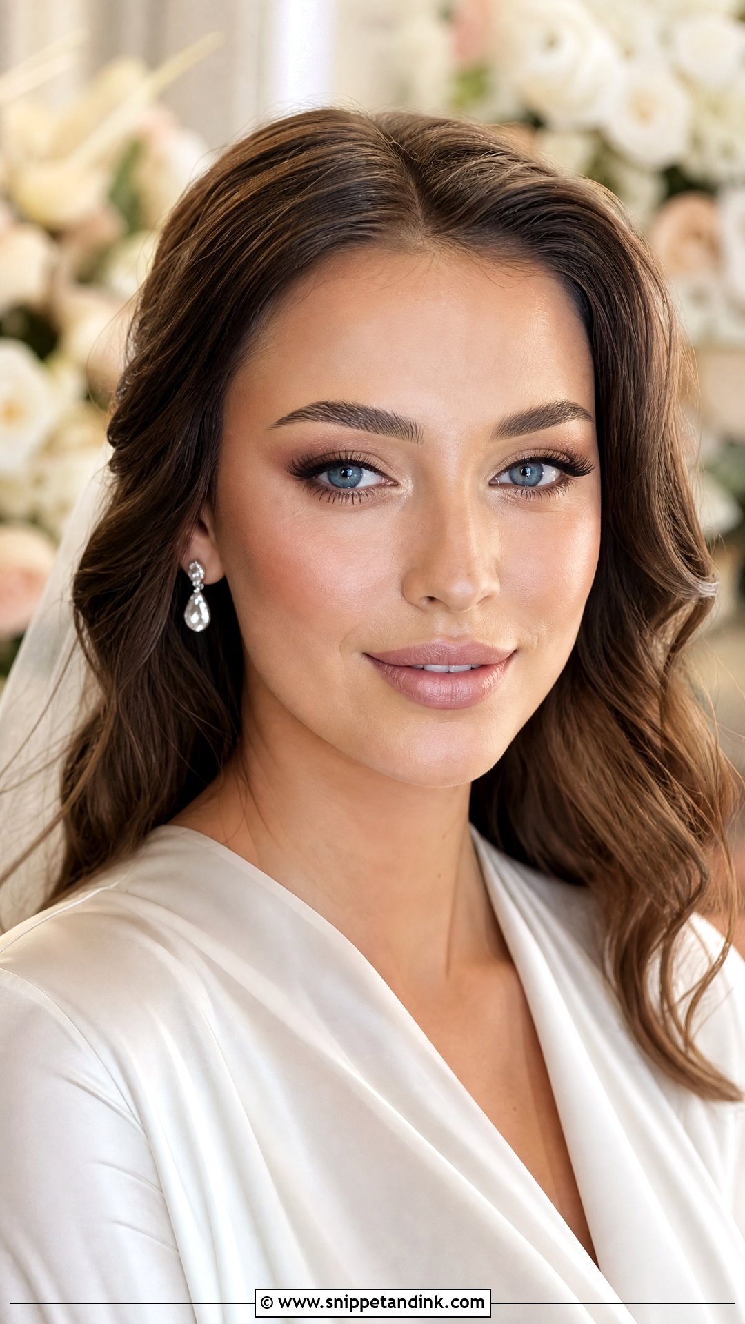 Soft Brown Wedding Makeup For Blue Eyes - Snippet and Ink - 25 Natural Wedding Makeup for Blue Eyes