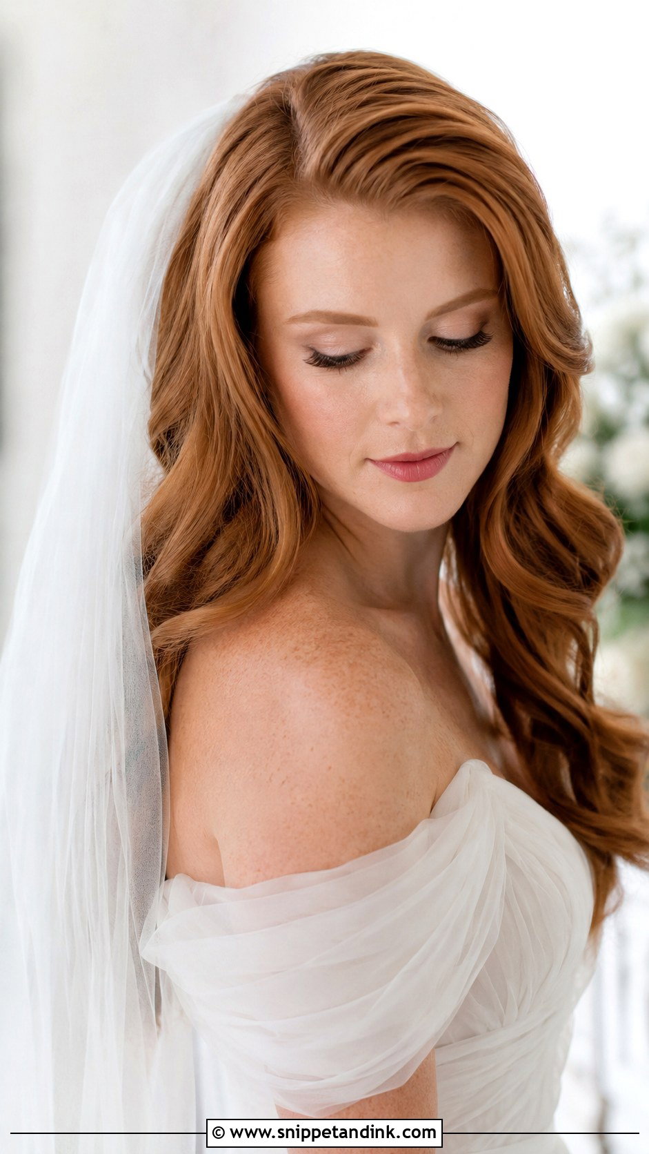 Soft Cascading Waves Wedding Hair - Snippet and Ink - 20 Cute Wedding Hair Ideas