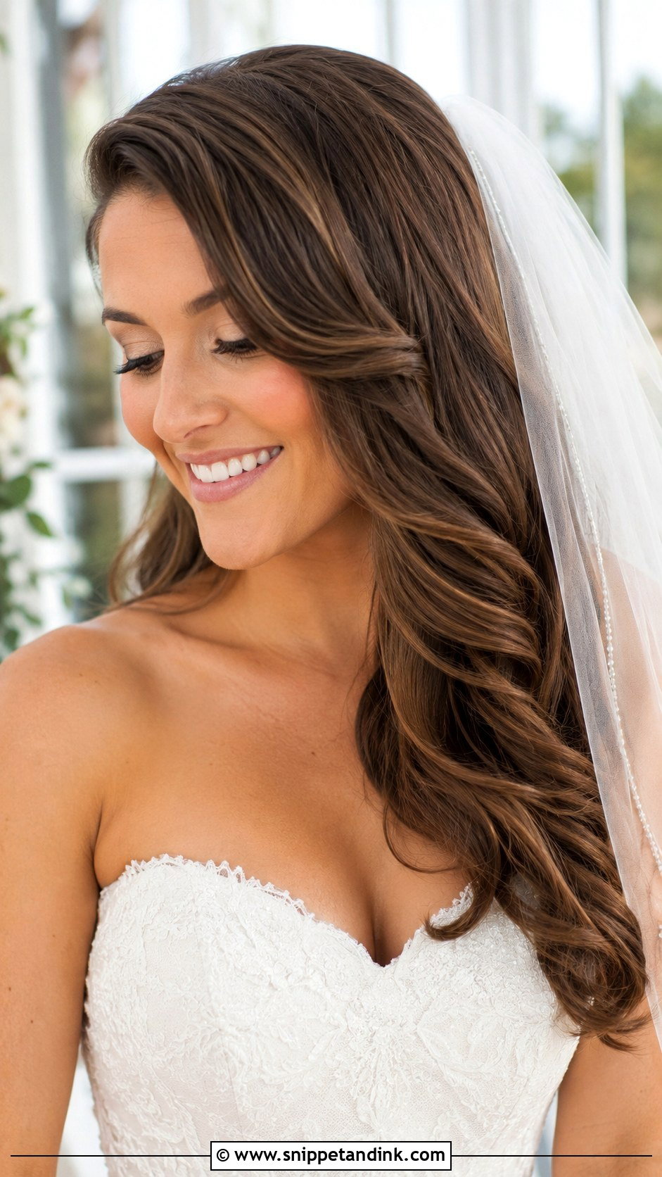 Soft Cascading Waves Wedding Hairstyle - Snippet and Ink - 25 Cute Wedding Hairstyles