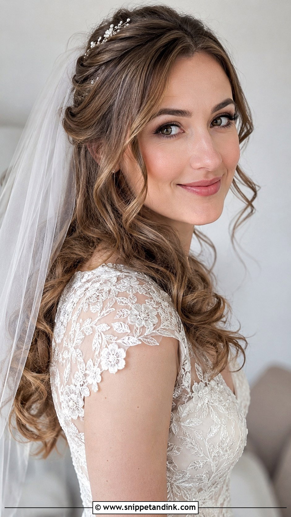 Soft Cascading Waves for Fine Hair - Snippet and Ink - 20 Wedding Hair for Fine Hair Ideas