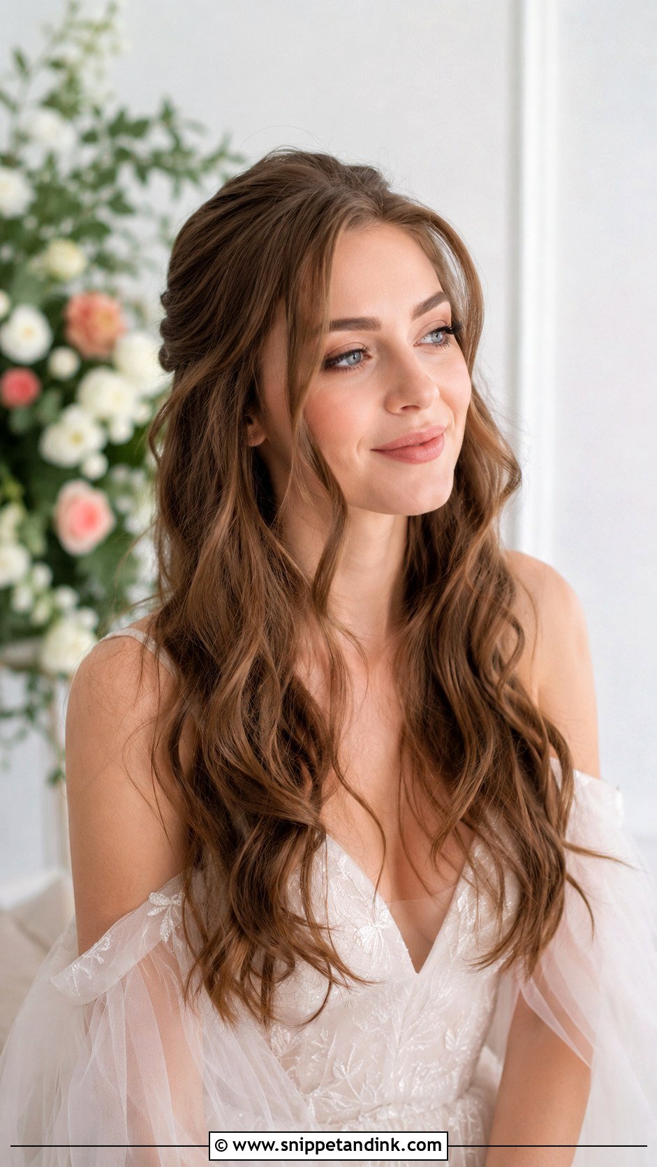 Soft Cascading Waves - Snippet and Ink - 25 Natural Wedding Hairstyles