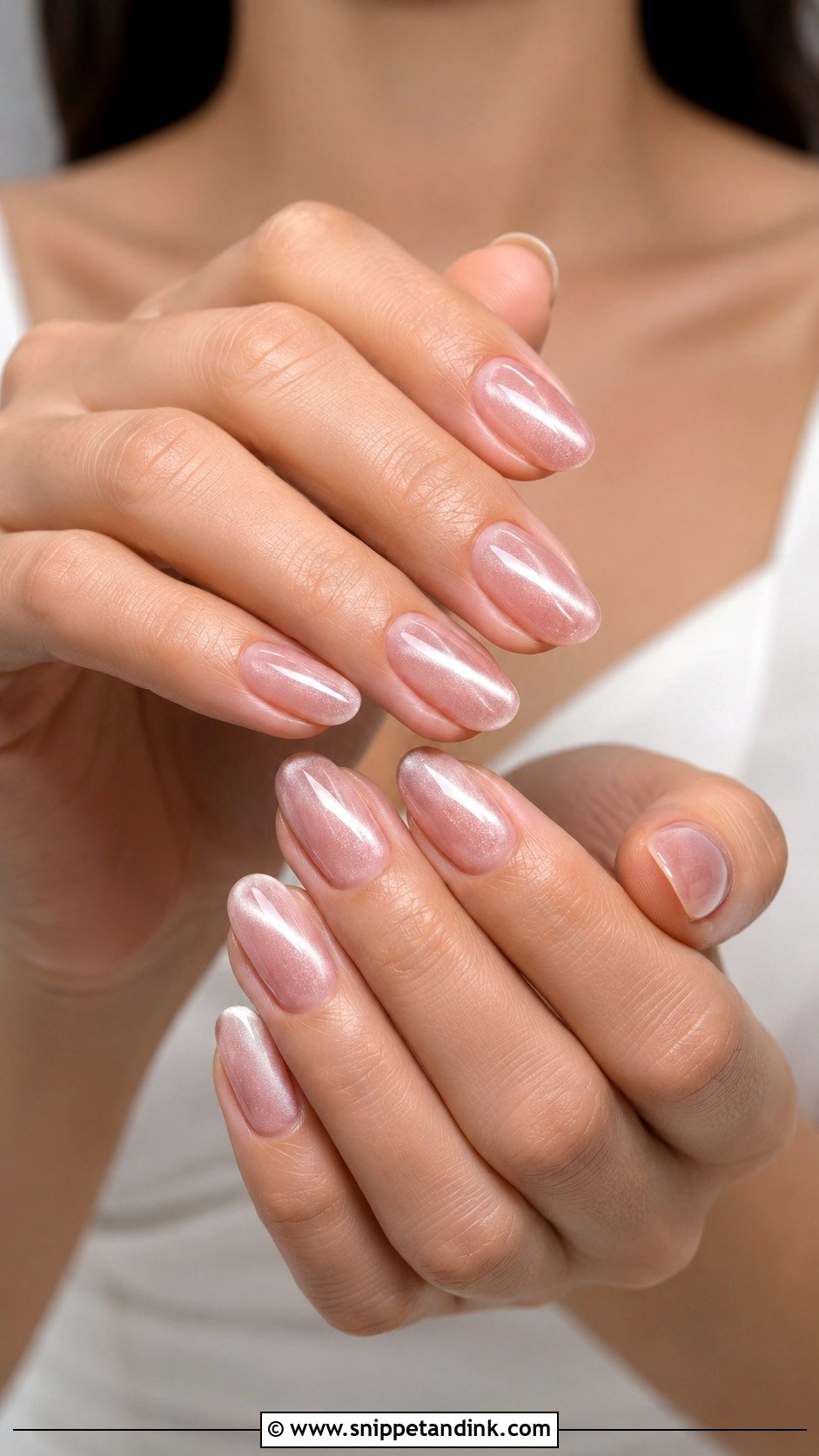 Soft Cat Eye Gel Nails For Bride Wedding - Snippet and Ink - 20 Gel Nails for the Bride Wedding