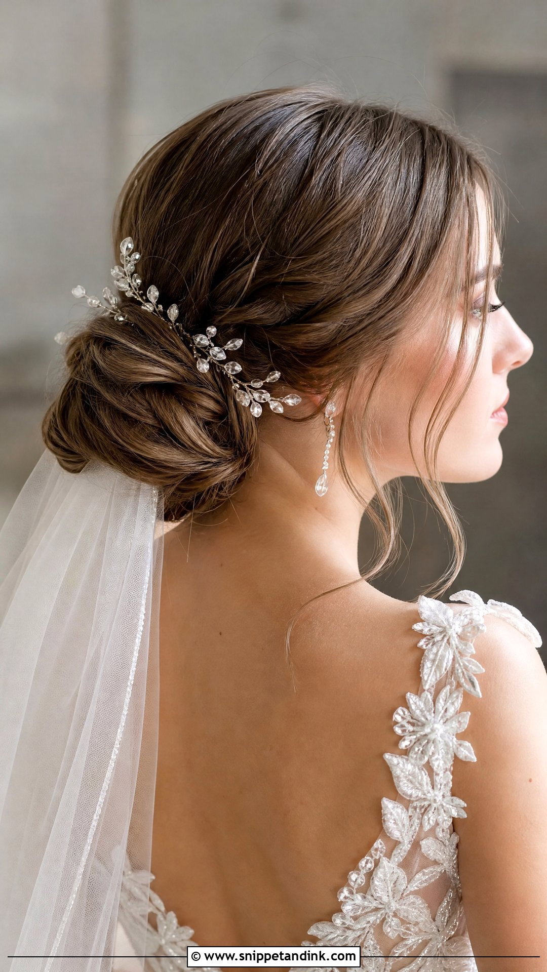 Soft Chignon Bridal Updo - Snippet and Ink - 20 Modern Bride Hairstyles