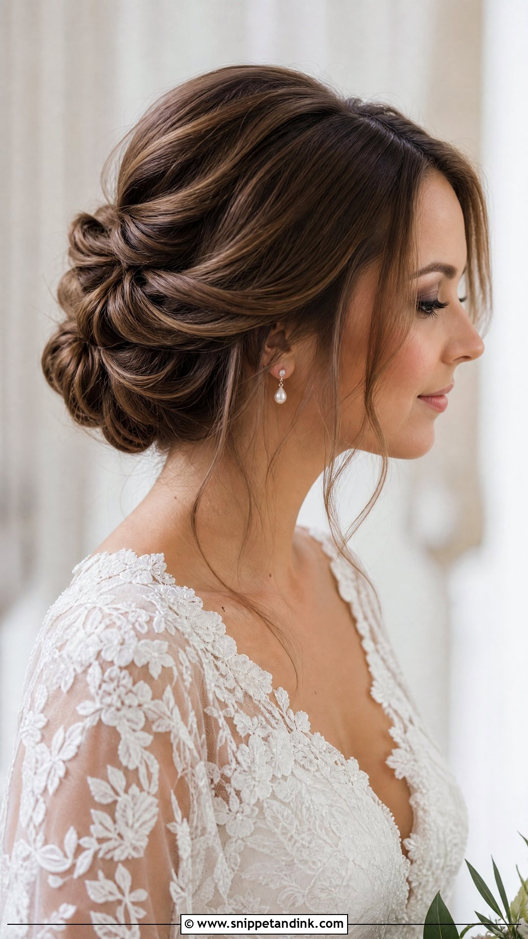 Soft Chignon Bride Hair - Snippet and Ink - 15 Classy Bride Hair Ideas