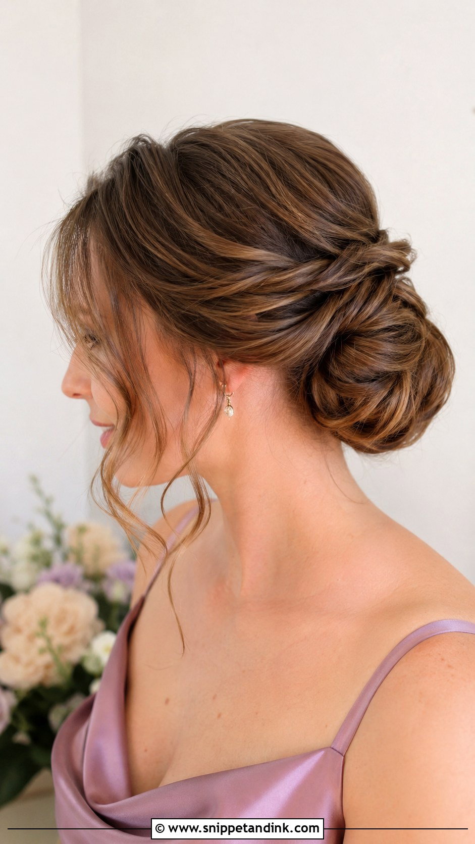 Soft Chignon Bridesmaid Hair - Snippet and Ink - 20 Bun Bridesmaid Hair Ideas