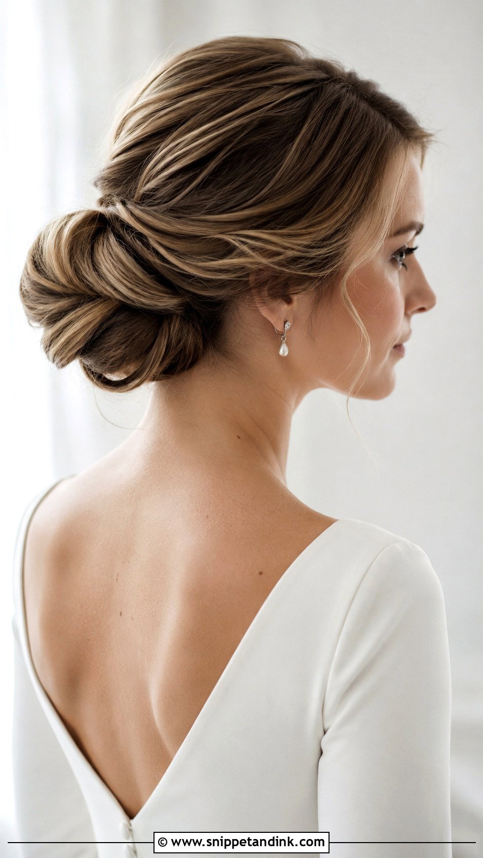 Soft Chignon Wedding Hair - Snippet and Ink - 15 Soft Bun Wedding Hair Ideas
