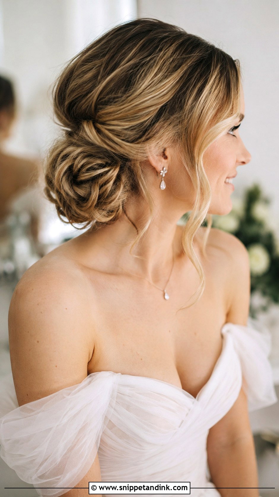 Soft Chignon Wedding Hairstyle - Snippet and Ink - 20 Hair Styling for Wedding Ideas