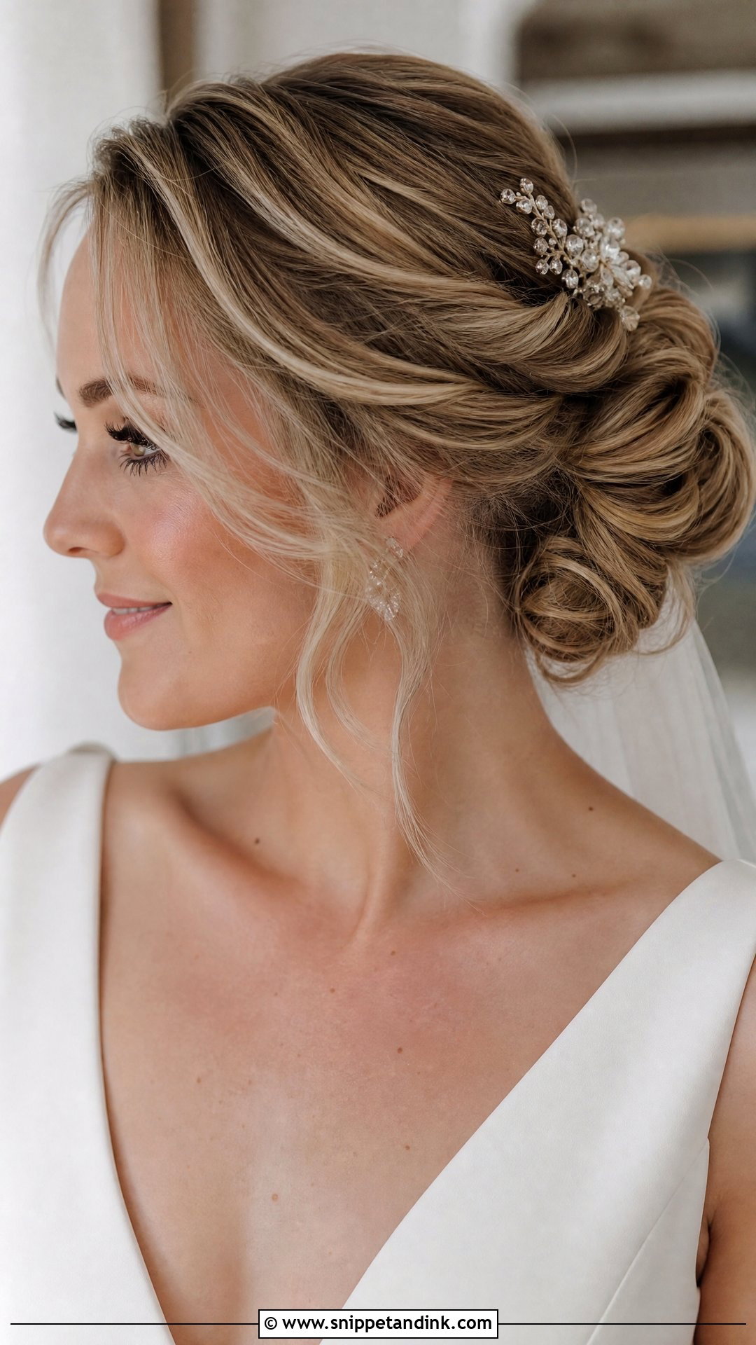 Soft Chignon Wedding Hairstyle - Snippet and Ink - 20 Soft Hairstyles for Wedding