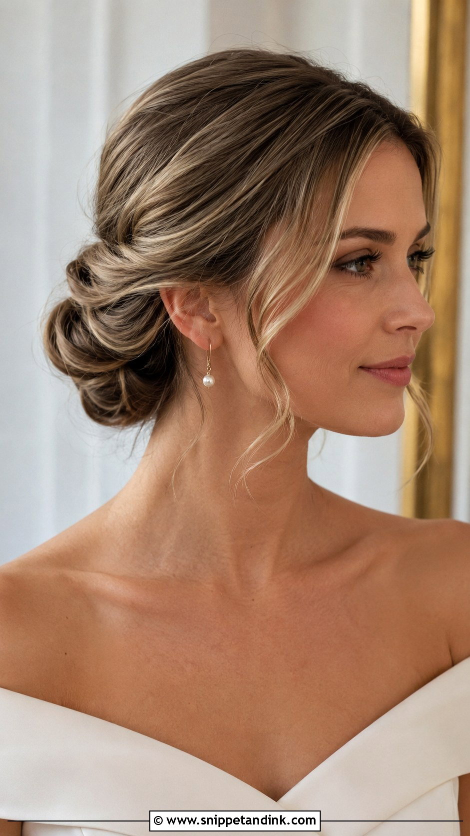 Soft Chignon Wedding Hairstyle For Long Hair - Snippet and Ink - 20 Casual Wedding Hairstyles for Long Hair