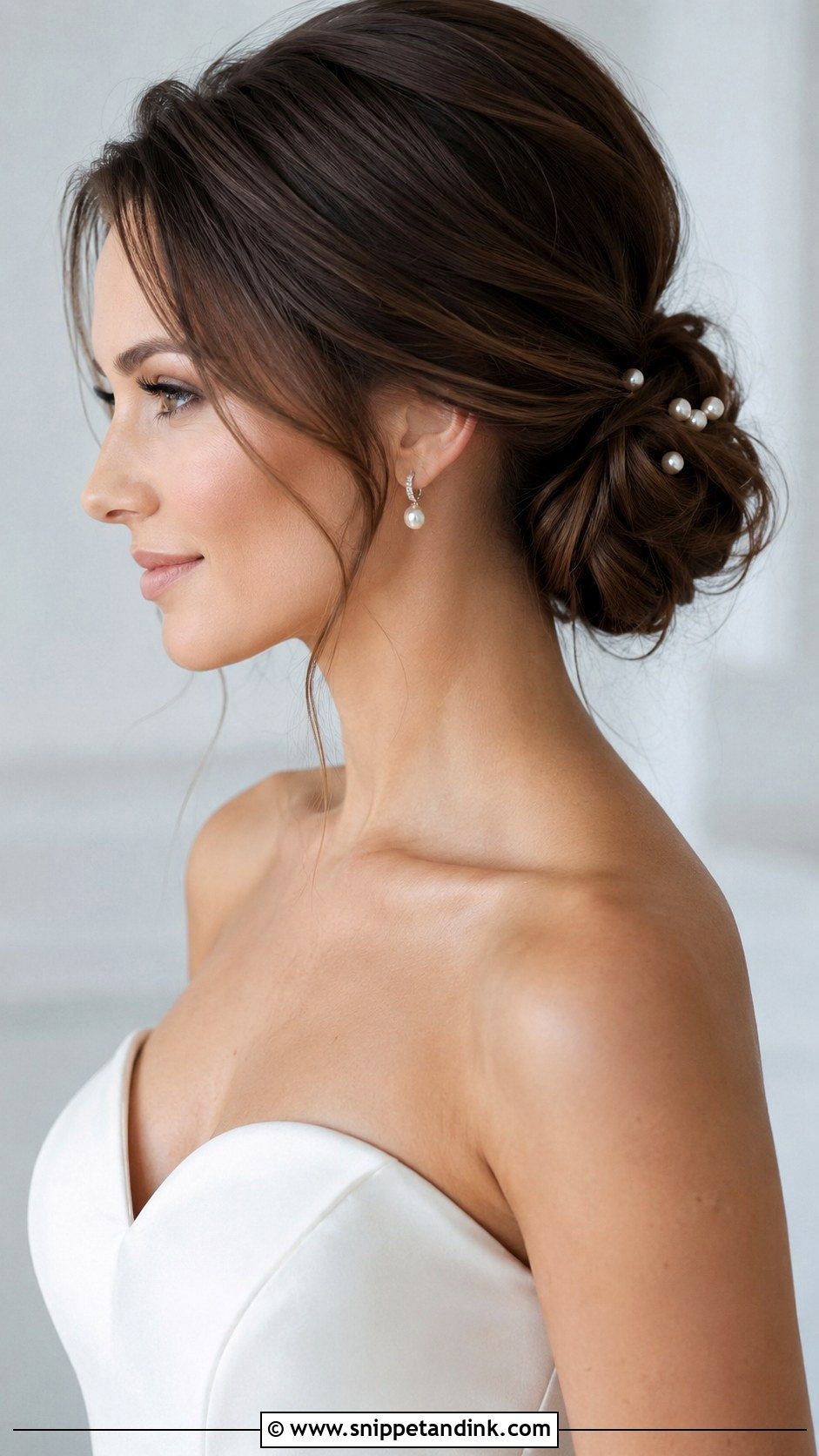 Soft Chignon Wedding Updo - Snippet and Ink - 25 Vintage Wedding Hairstyles