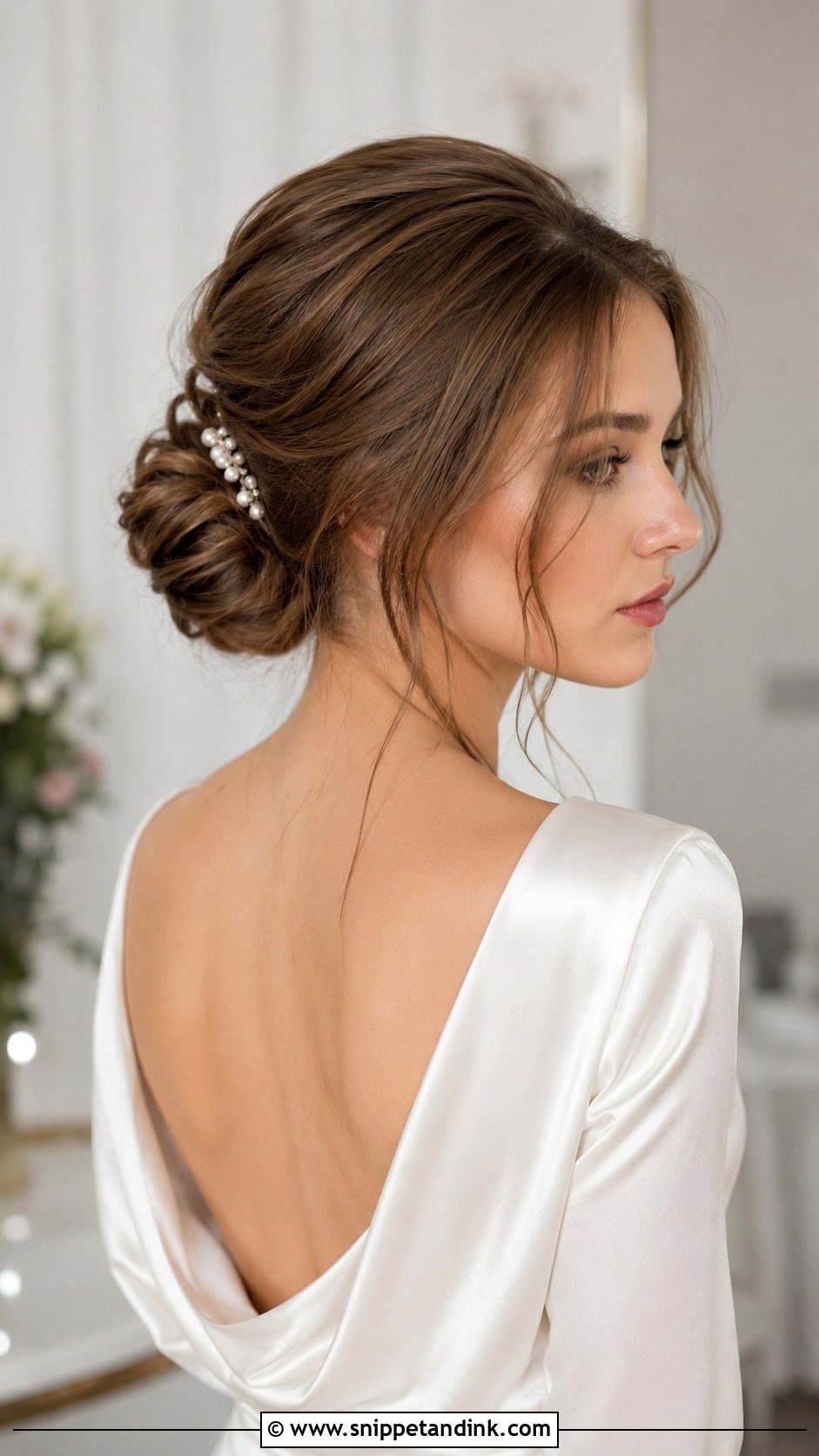 Soft Chignon for Brides - Snippet and Ink - 30 Bridal Hair Styles