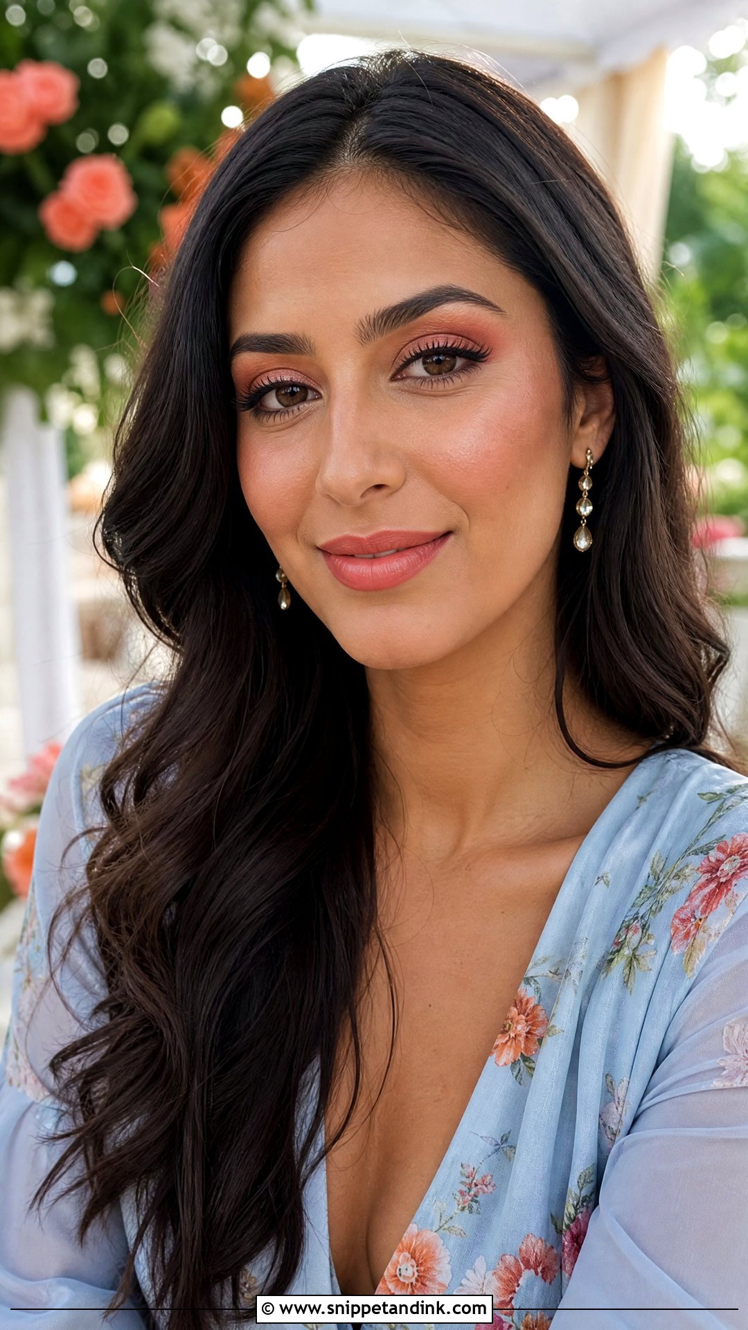 Soft Coral Wedding Guest Makeup - Snippet and Ink - 20 Soft Wedding Guest Makeup Ideas