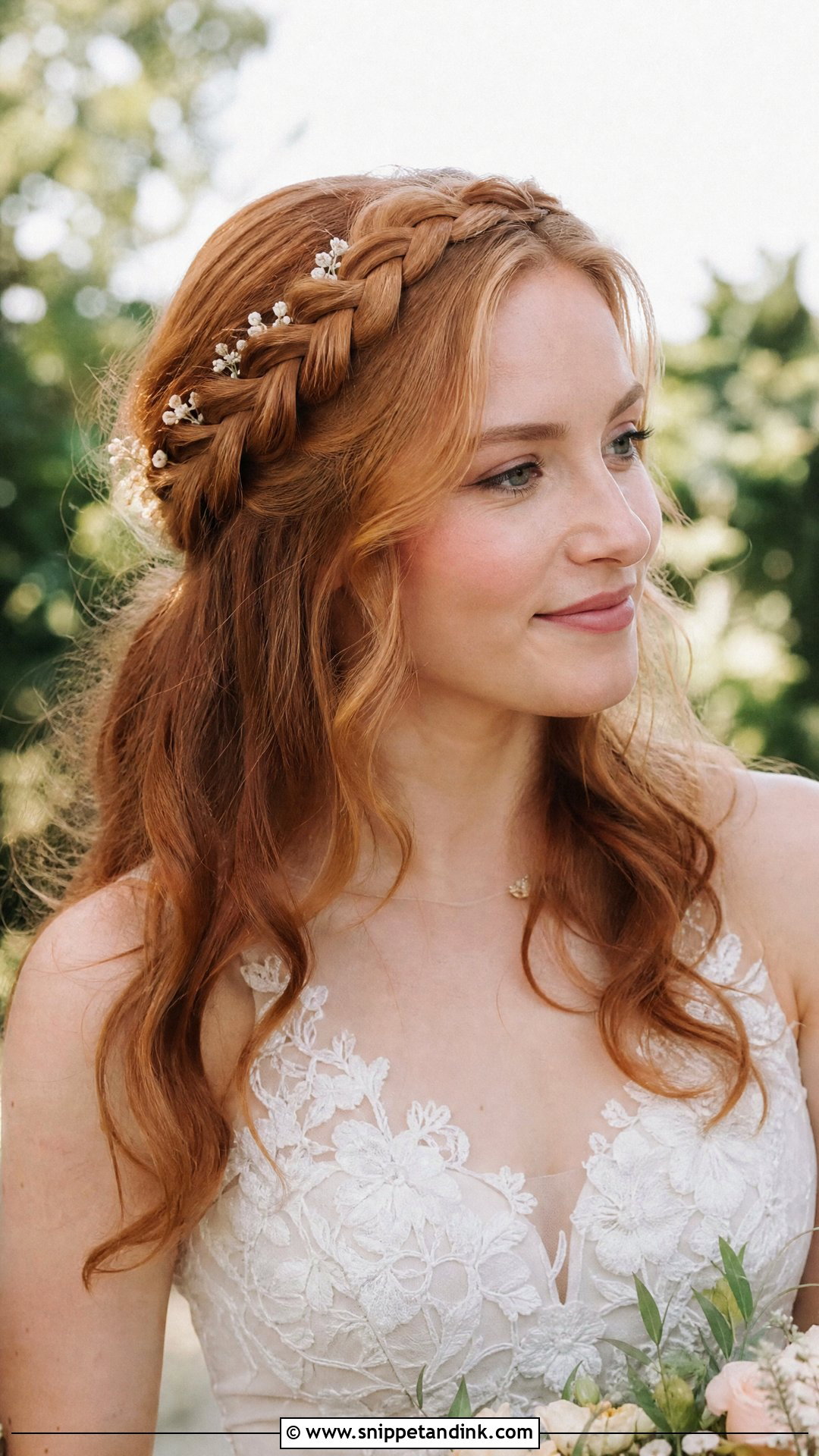 Soft Crown Braid Wedding Hairstyle - Snippet and Ink - 20 Soft Hairstyles for Wedding