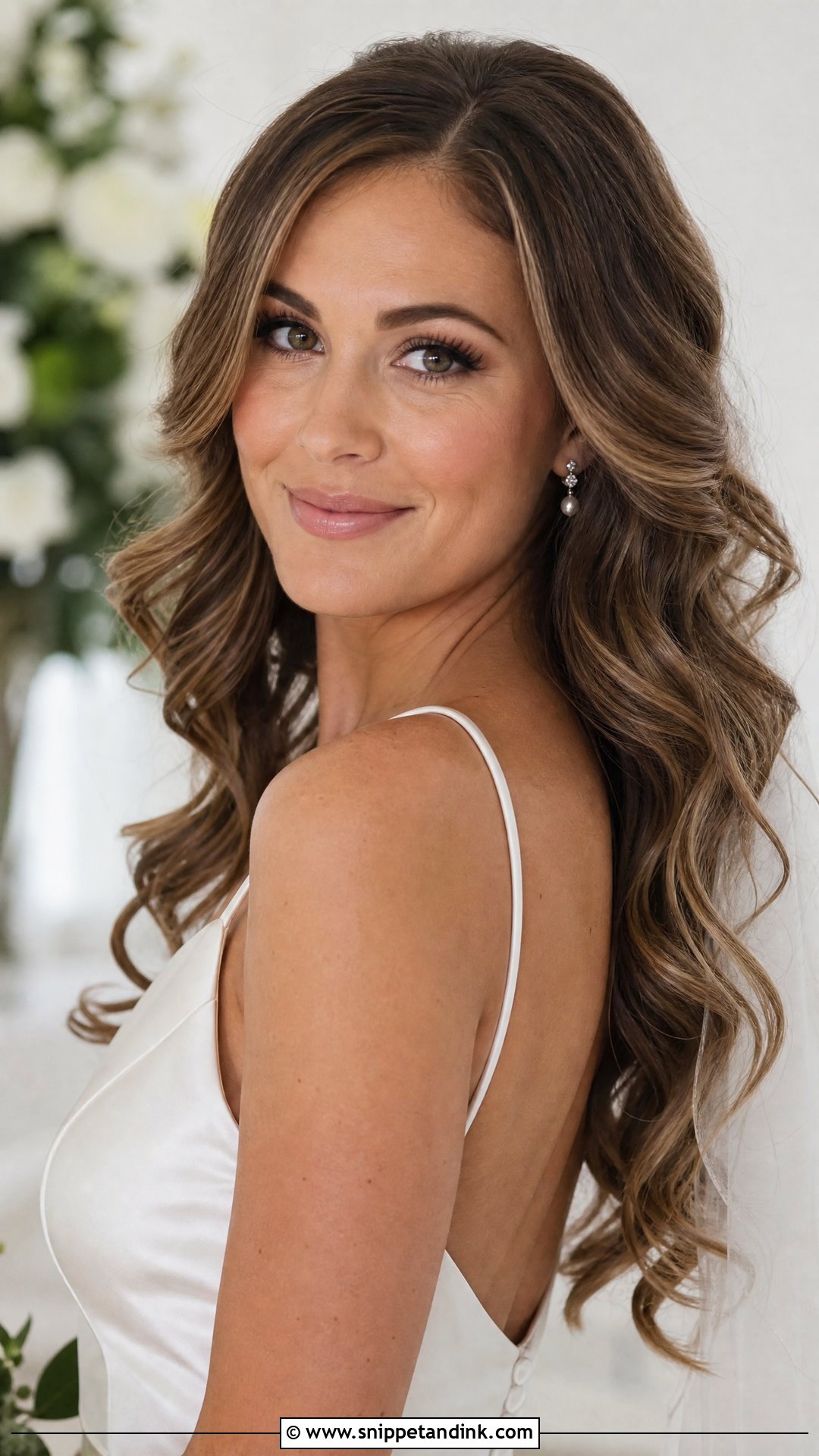 Soft Curl Wedding Hairstyle - Snippet and Ink - 15 Cute Simple Wedding Hairstyles