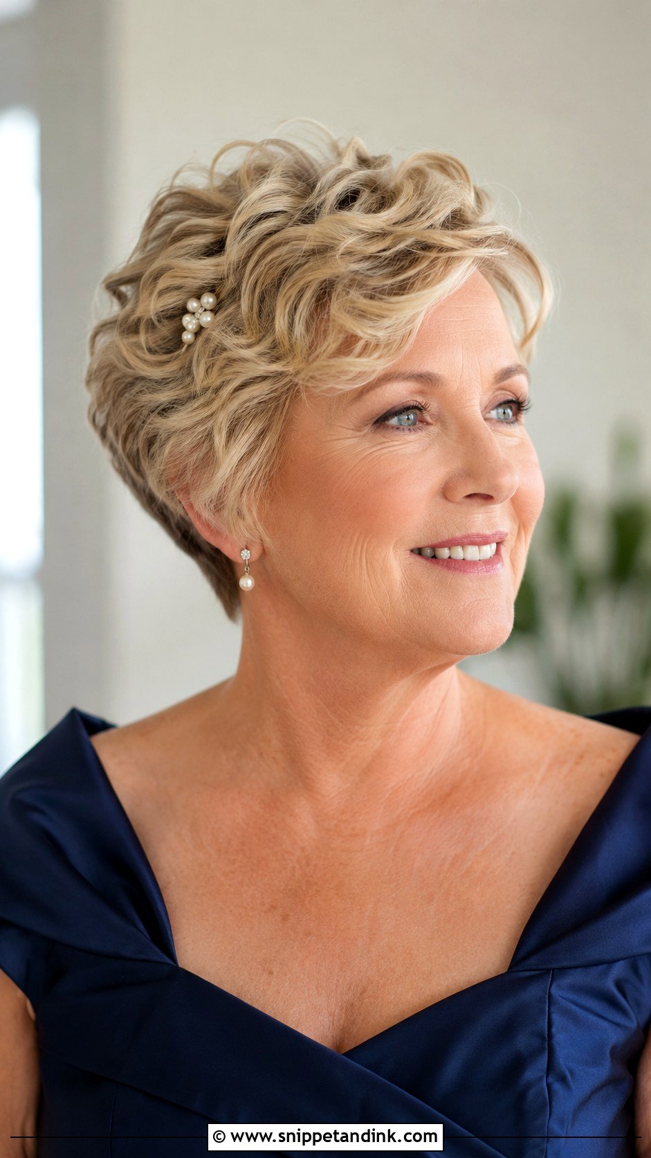 Soft Curled Pixie For Mother Of Groom Short Hair - Snippet and Ink - 15 Wedding Hairstyles for Mother of Groom Short Hair