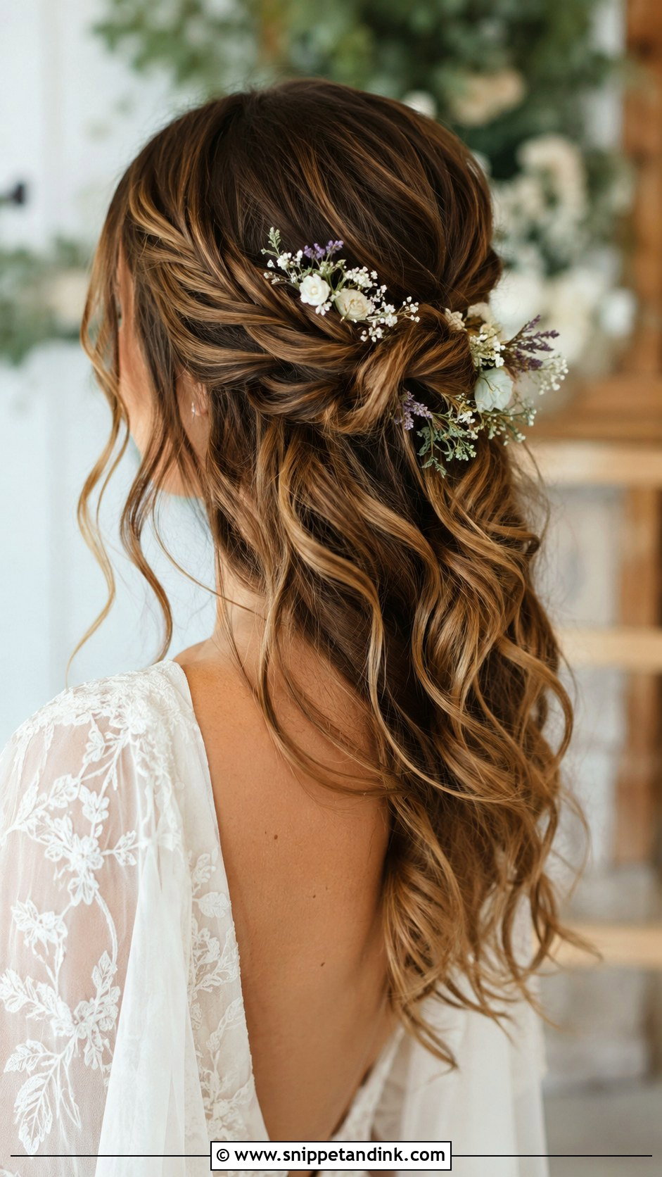 Soft Curls Boho Wedding Hair - Snippet and Ink - 25 Soft Curls Wedding Hair