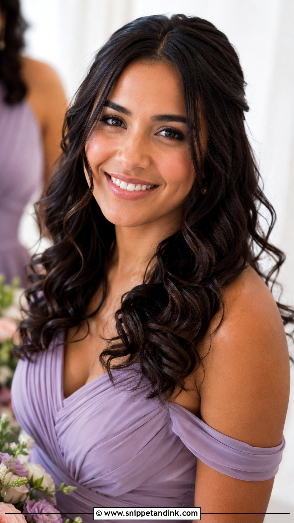 Soft Curls Bridesmaid Hair - Snippet and Ink - 20 Hair Down Wedding Bridesmaid Ideas