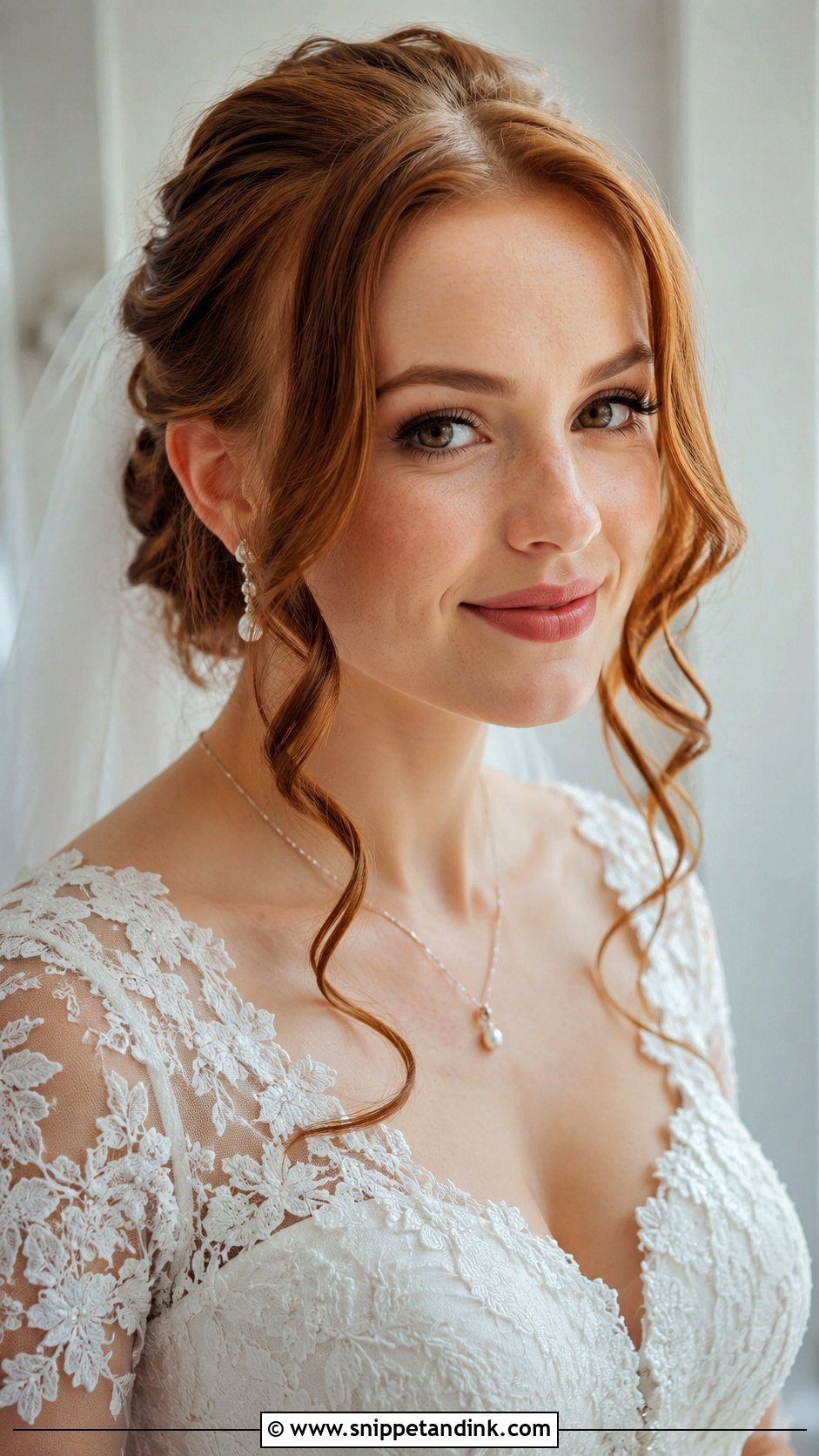 Soft Curls Face Framing Wedding Hair - Snippet and Ink - 25 Soft Curls Wedding Hair
