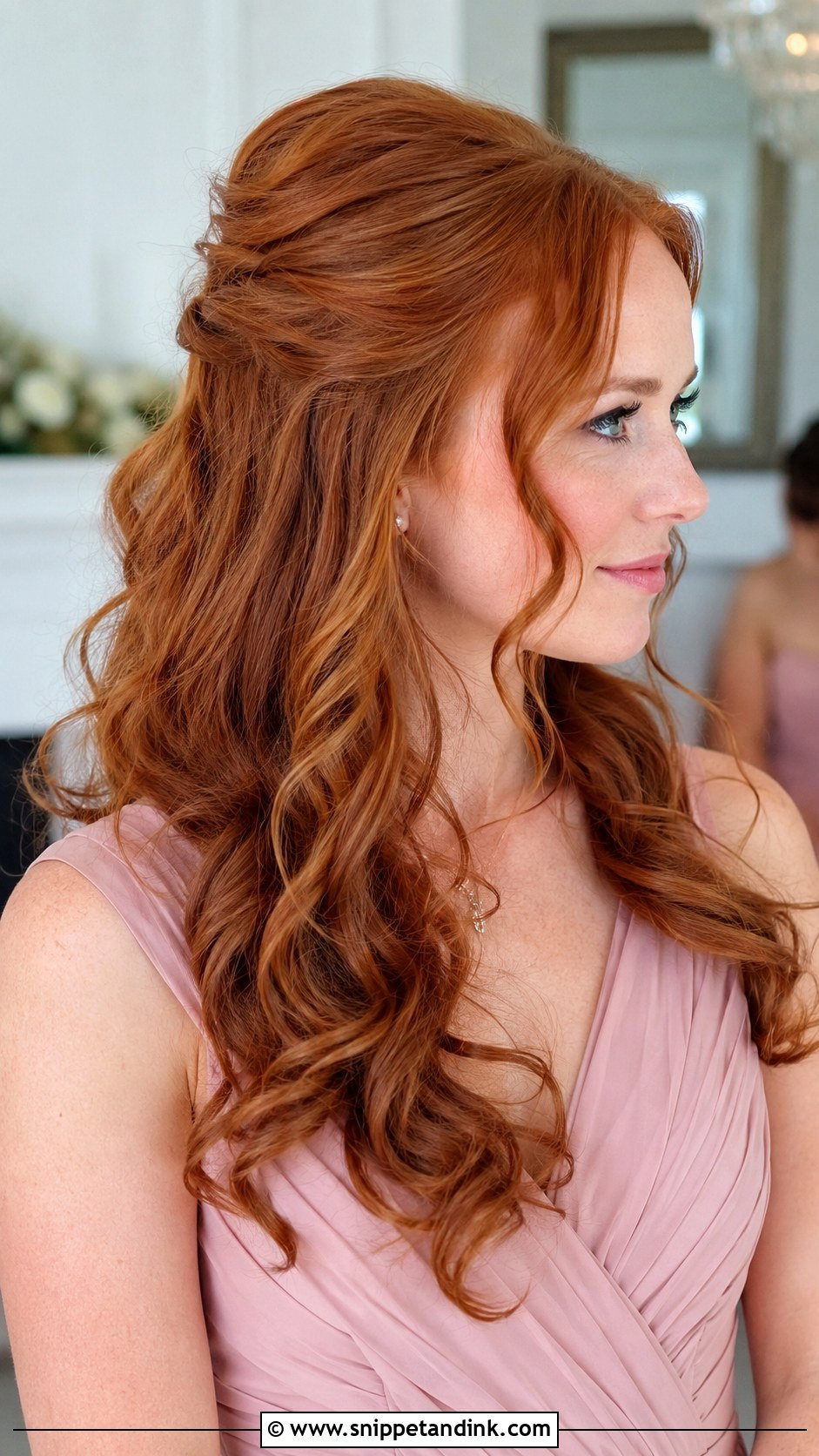 Soft Curls Hair Down Bridesmaid - Snippet and Ink - 25 Hair Down Bridesmaid Styles