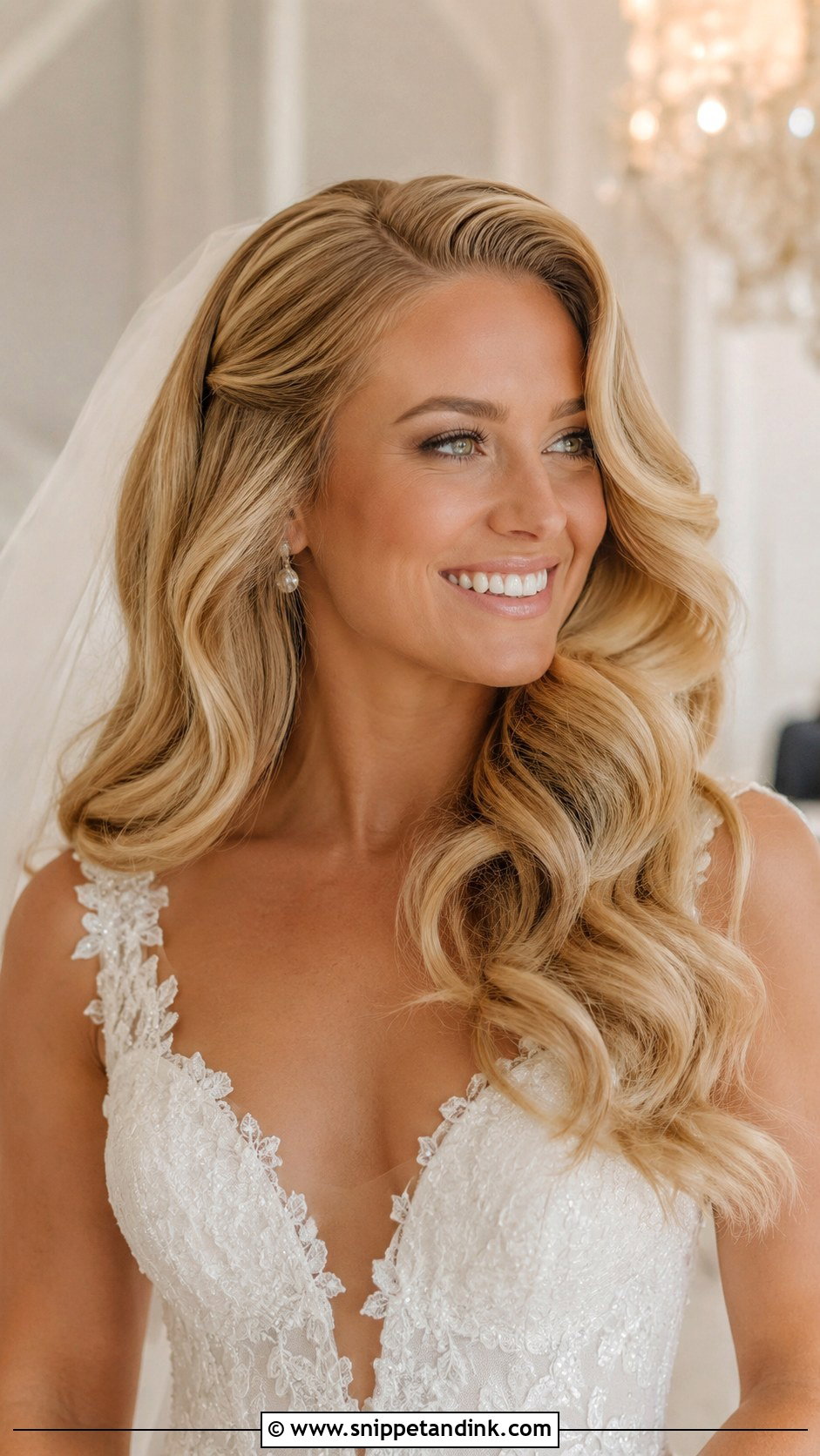 Soft Curls Long Hair Wedding Hair - Snippet and Ink - 25 Soft Curls Wedding Hair