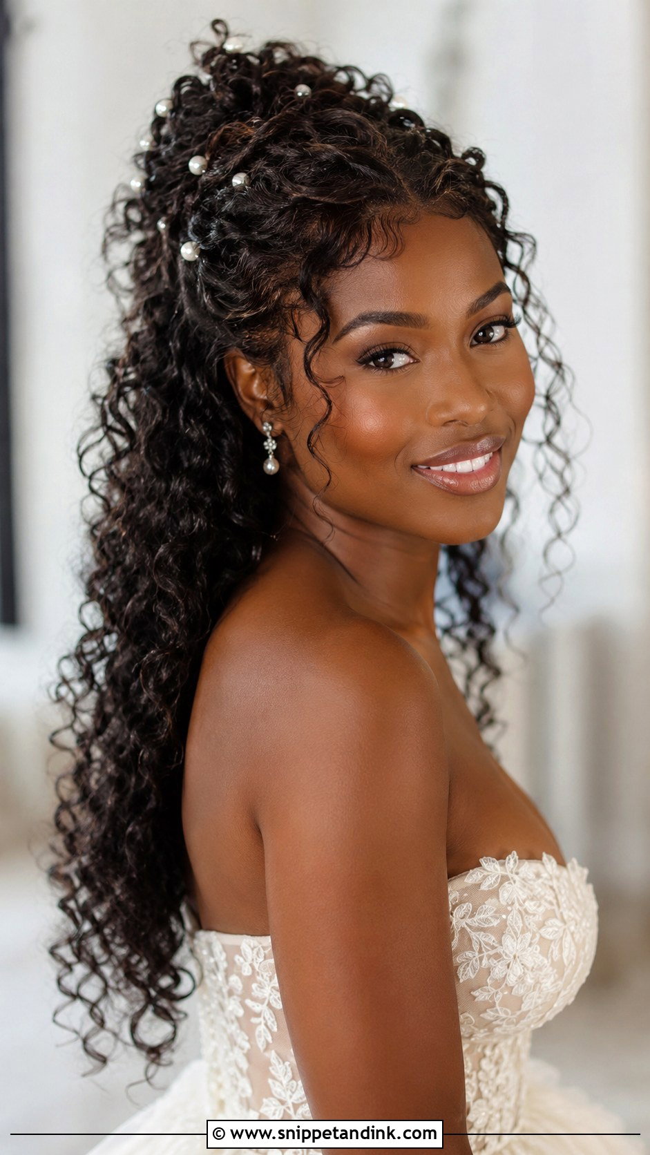 Soft Curls Natural Bridal Hair - Snippet and Ink - 15 Soft Curls Bridal Hair