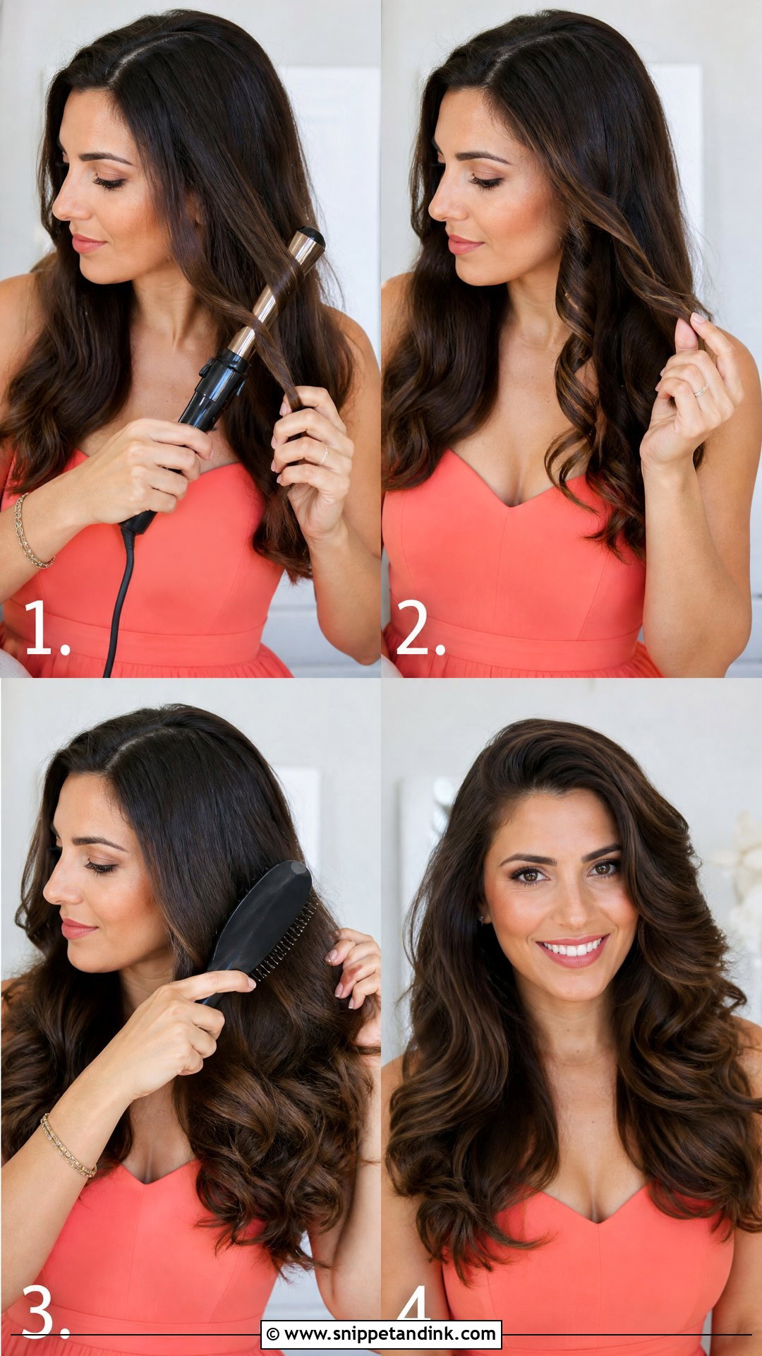 Soft Curls Wedding Guest Hairstyle Tutorial - Snippet and Ink - 20 Wedding Guest Hairstyles Tutorial