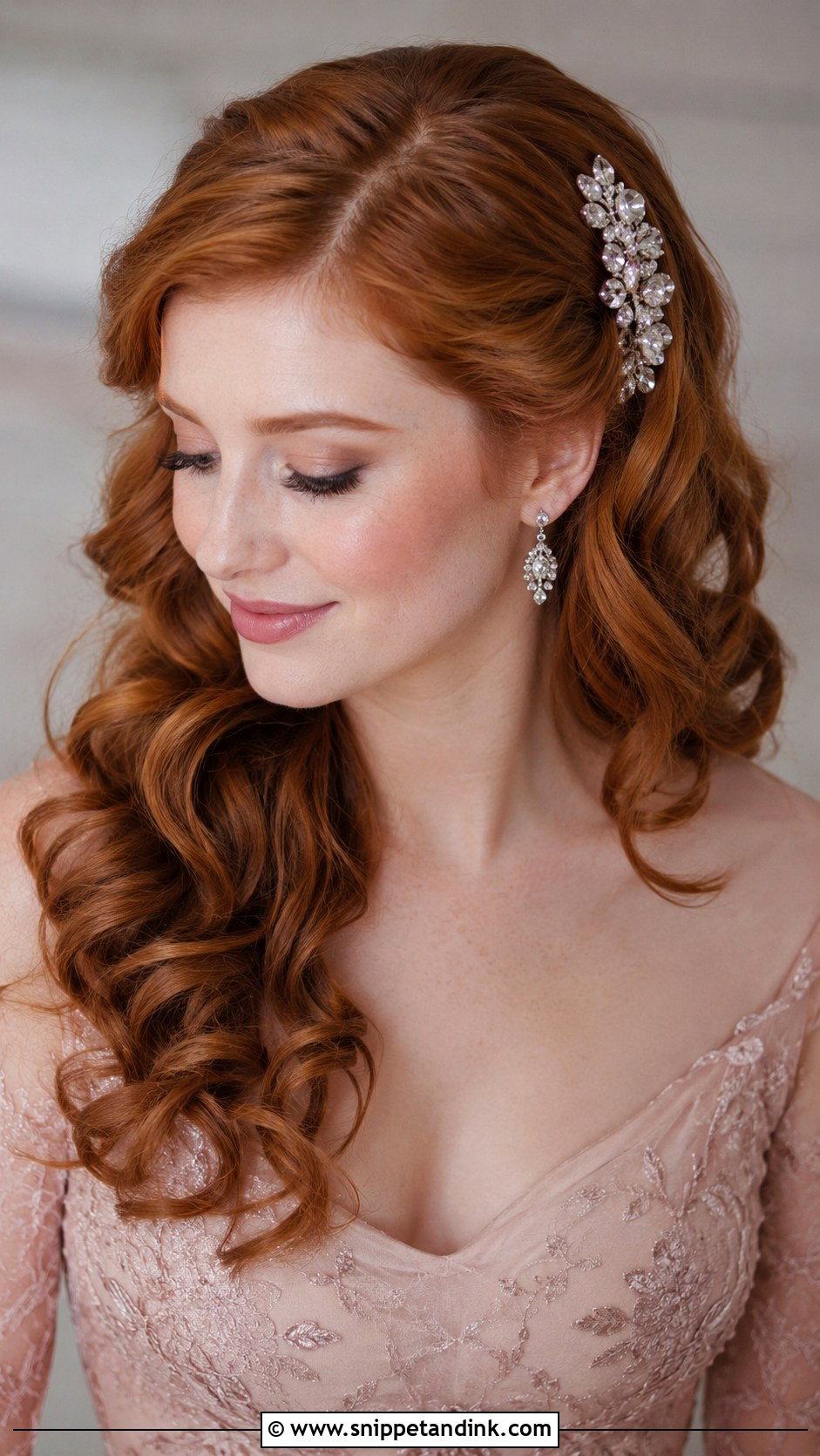Soft Curls With Side Comb - Snippet and Ink - 25 Wedding Guest Hairstyles Short Hair