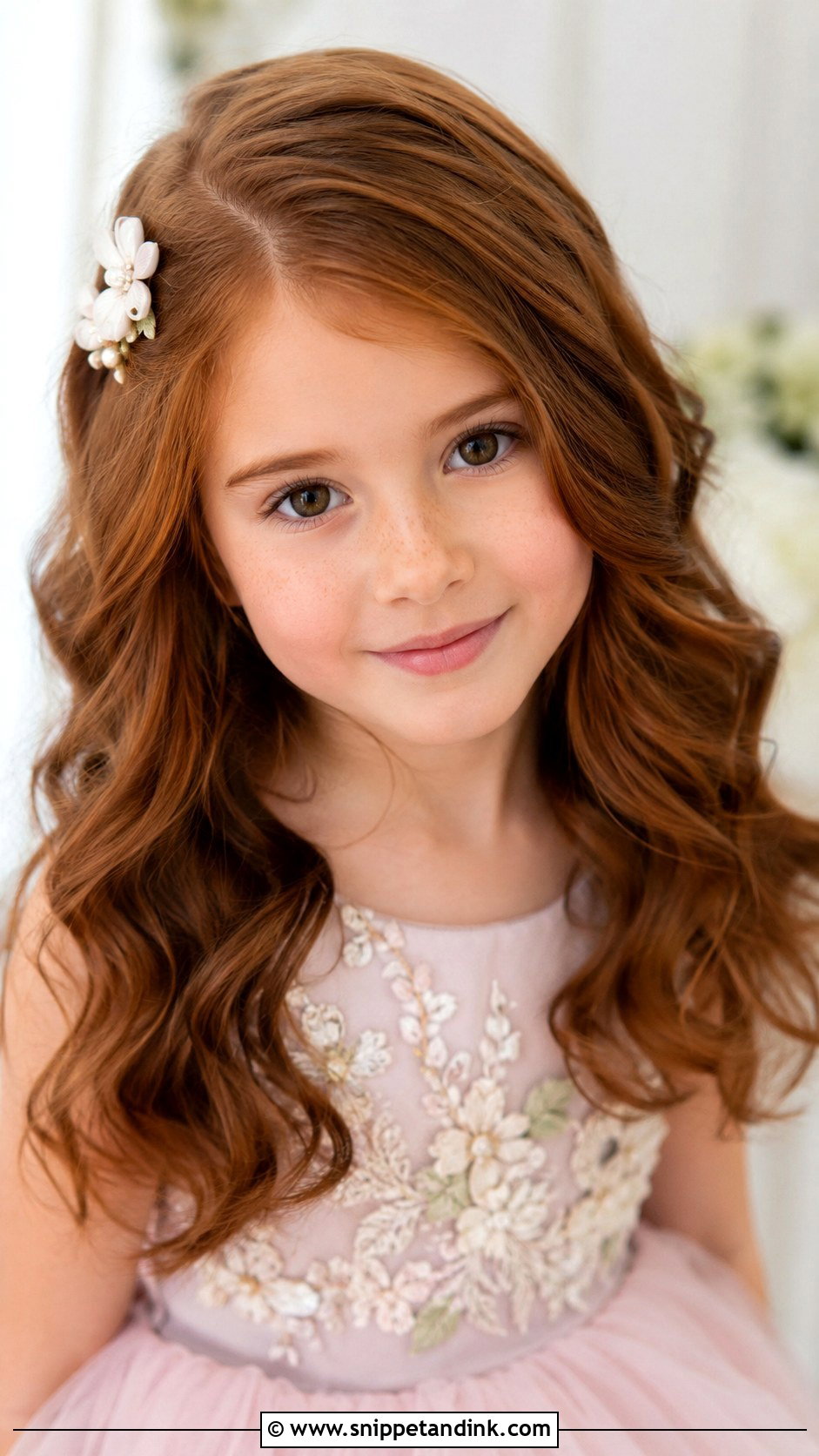 Soft Curls With Side Part - Snippet and Ink - 25 Hairstyle for Girls Wedding Ideas