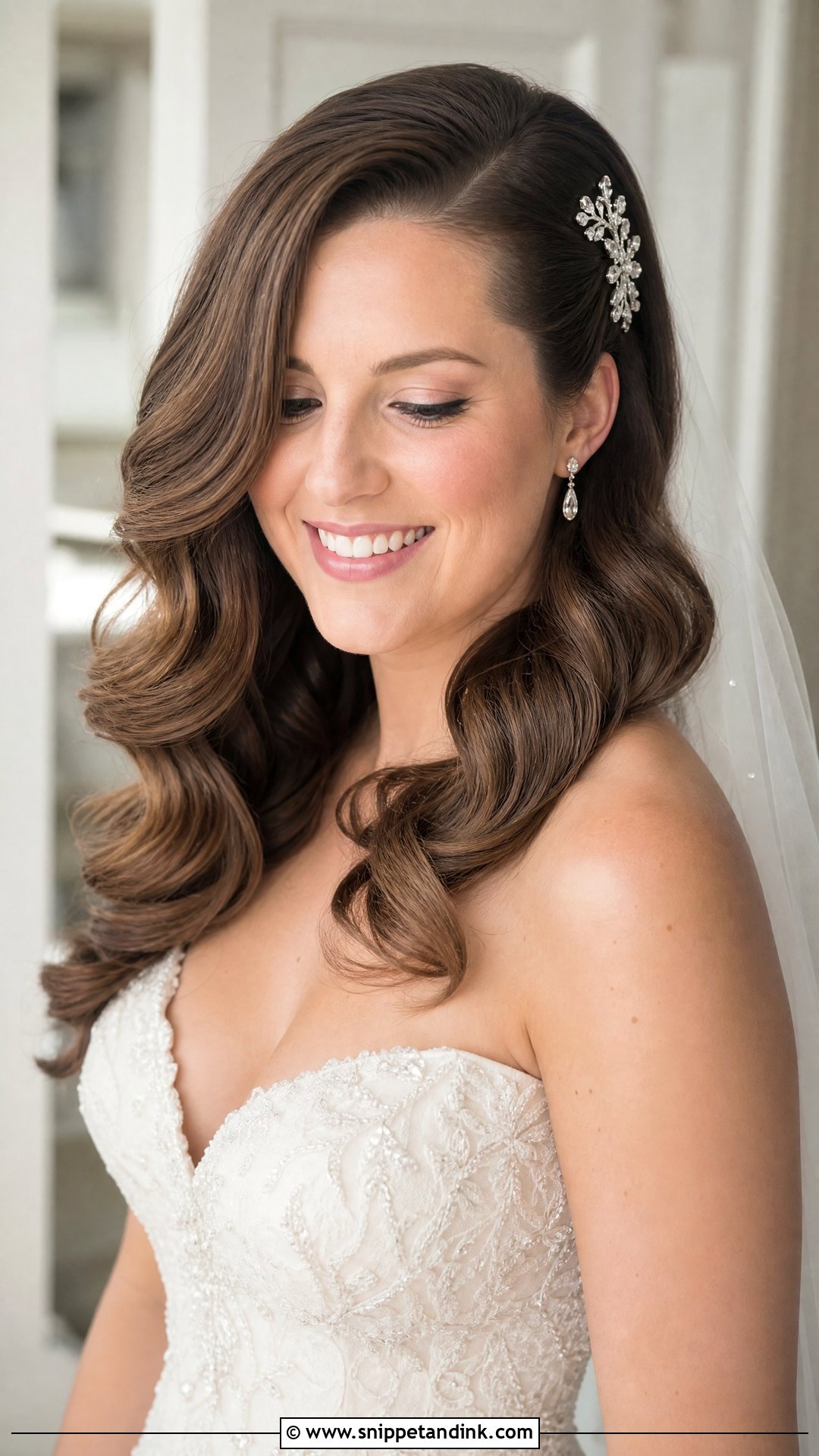 Soft Curls With Side Part - Snippet and Ink - 20 Hair Styles for Marriage