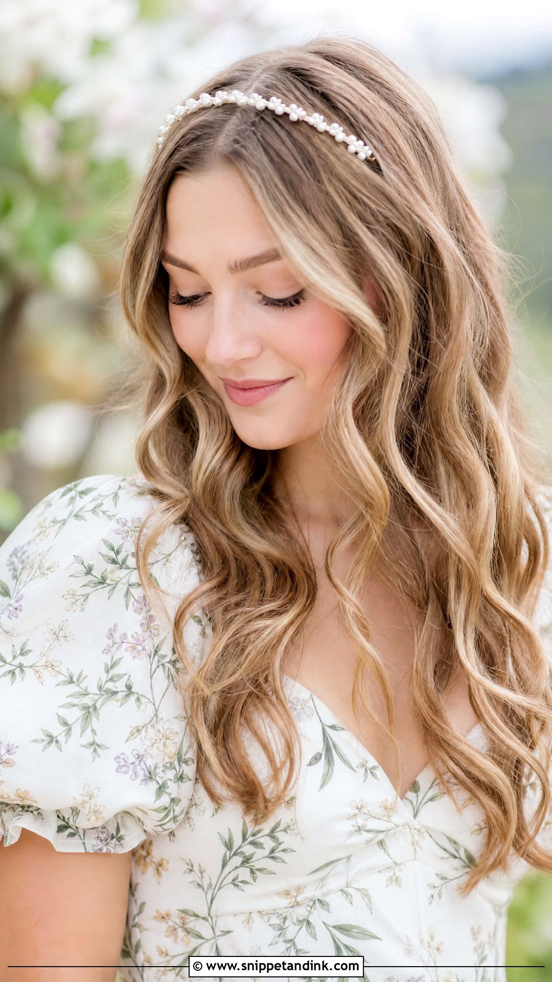 Soft Curls With a Headband - Snippet and Ink - 30 Hair for Wedding Guest Ideas