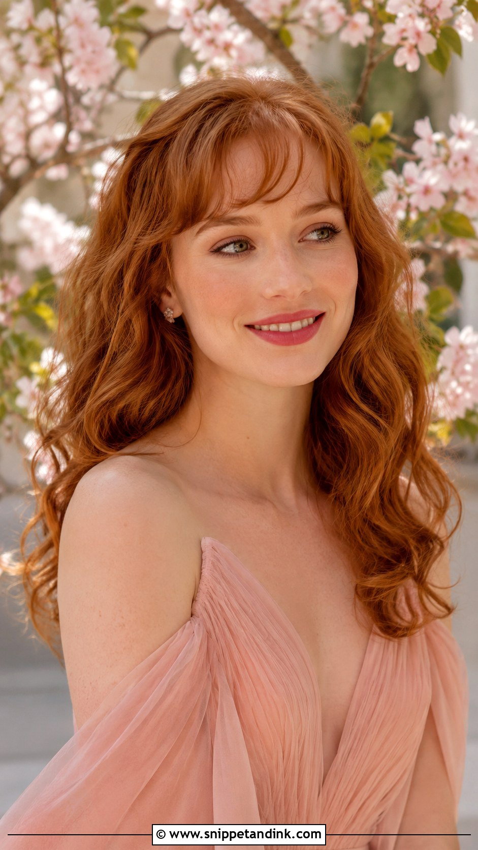 Soft Curls with Wispy Bangs - Snippet and Ink - 25 Wedding Guest Hairstyles with Bangs