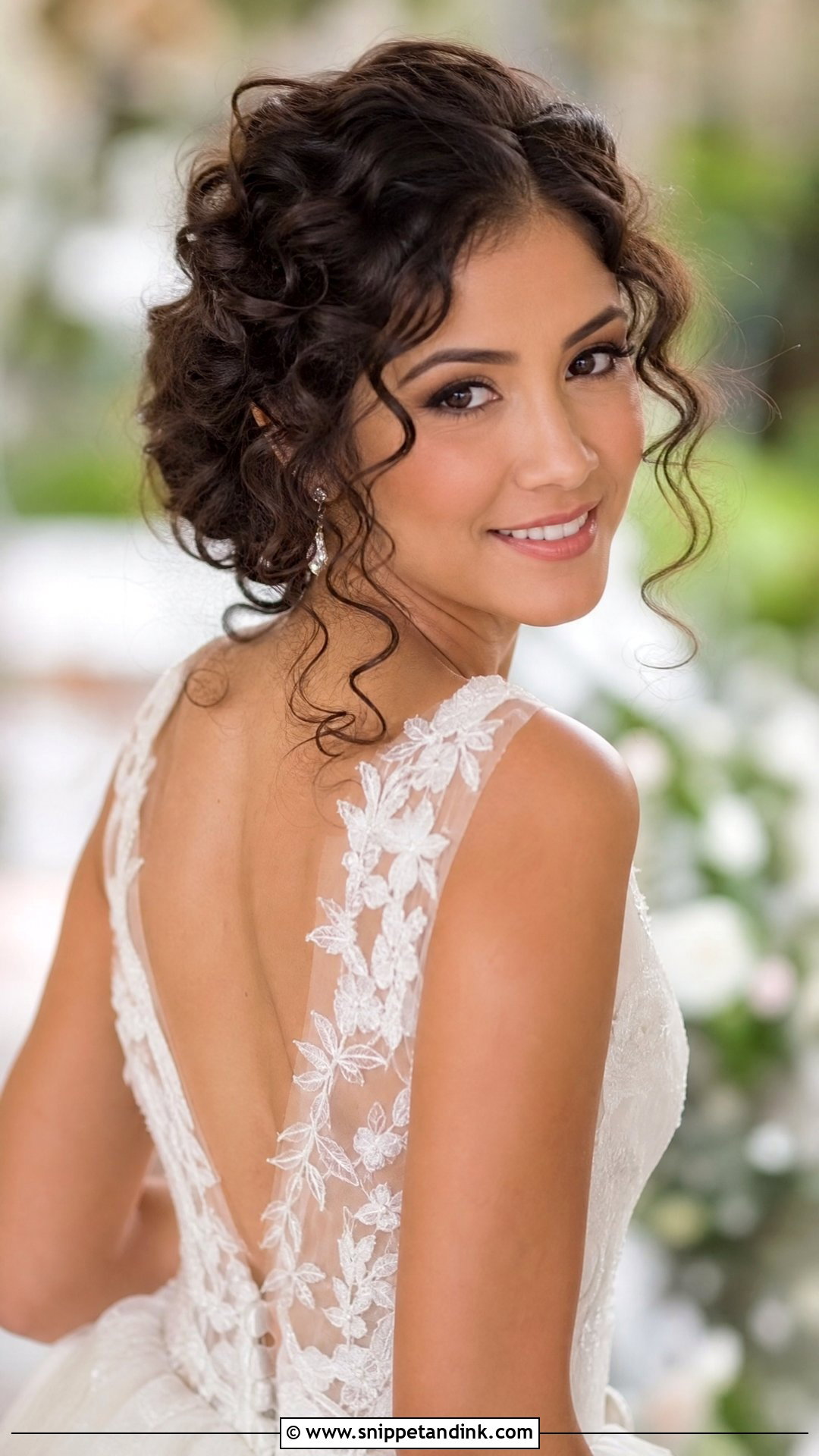 Soft Curly Updo - Snippet and Ink - 25 Bridal Updos for Long Hair
