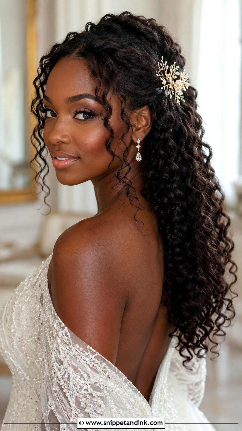 Soft Curly Wedding Hair - Snippet and Ink - 15 Soft Wedding Hairstyles