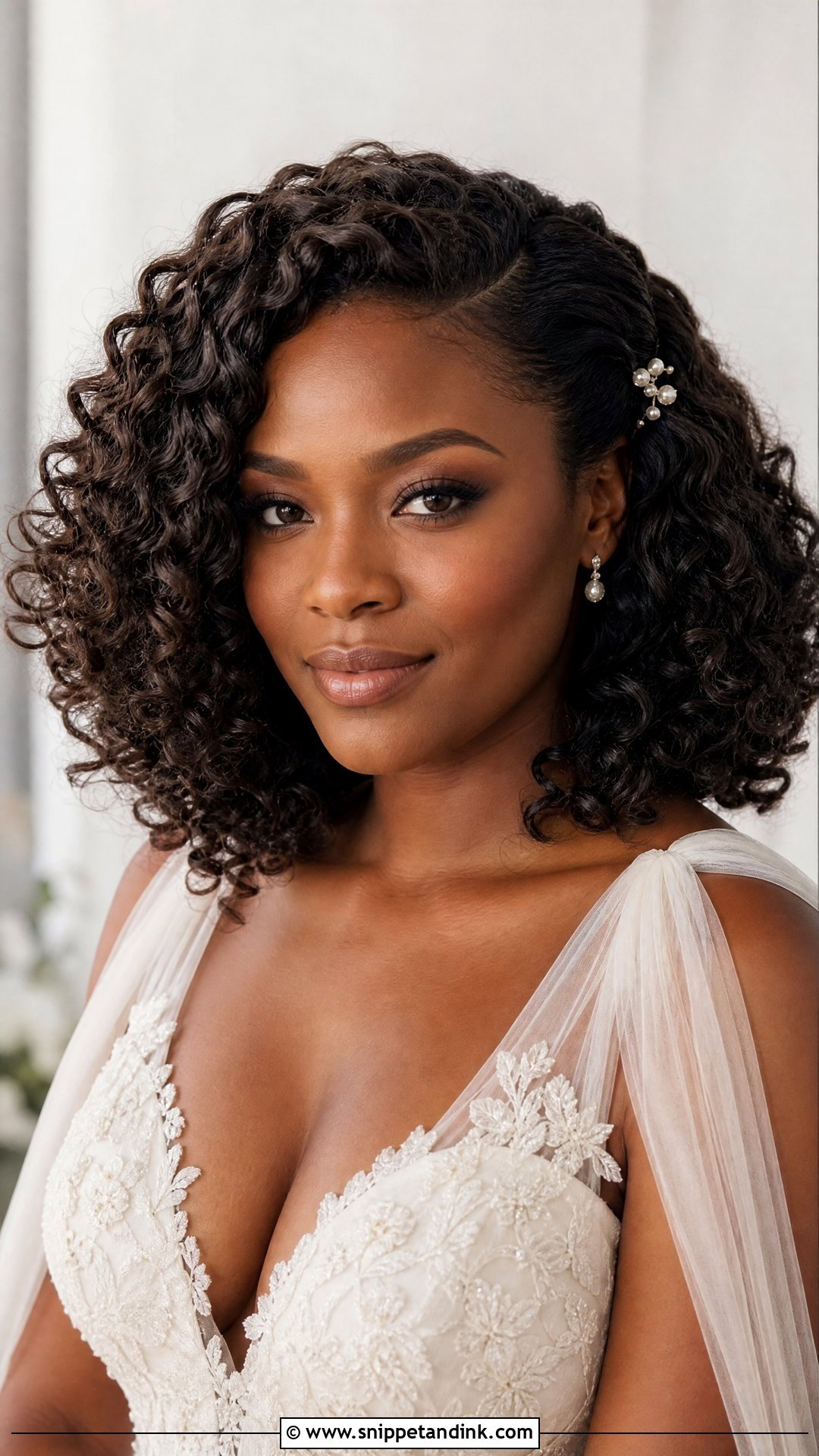 Soft Curly Wedding Hairstyle - Snippet and Ink - 20 Soft Hairstyles for Wedding
