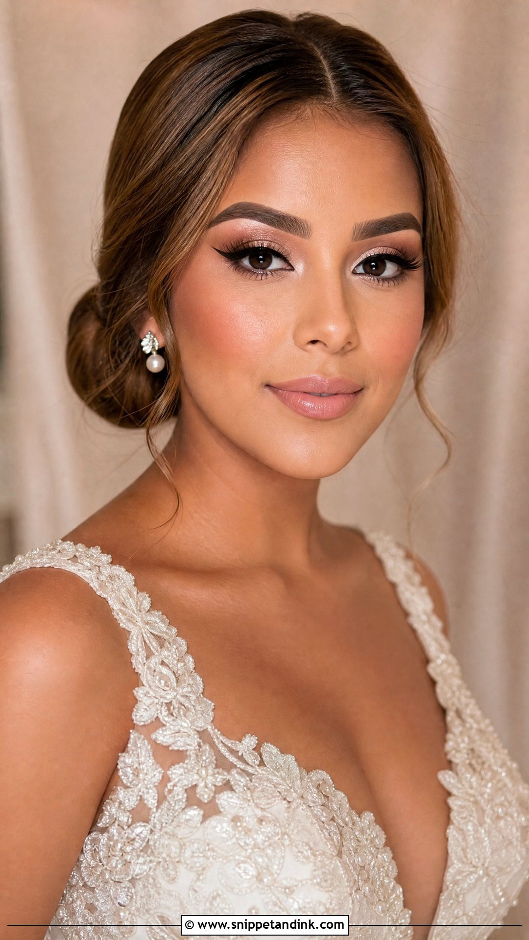 Soft Cut Crease Bridal Makeup For Blue Eyes - Snippet and Ink - 30 Soft Glam Bridal Makeup for Blue Eyes