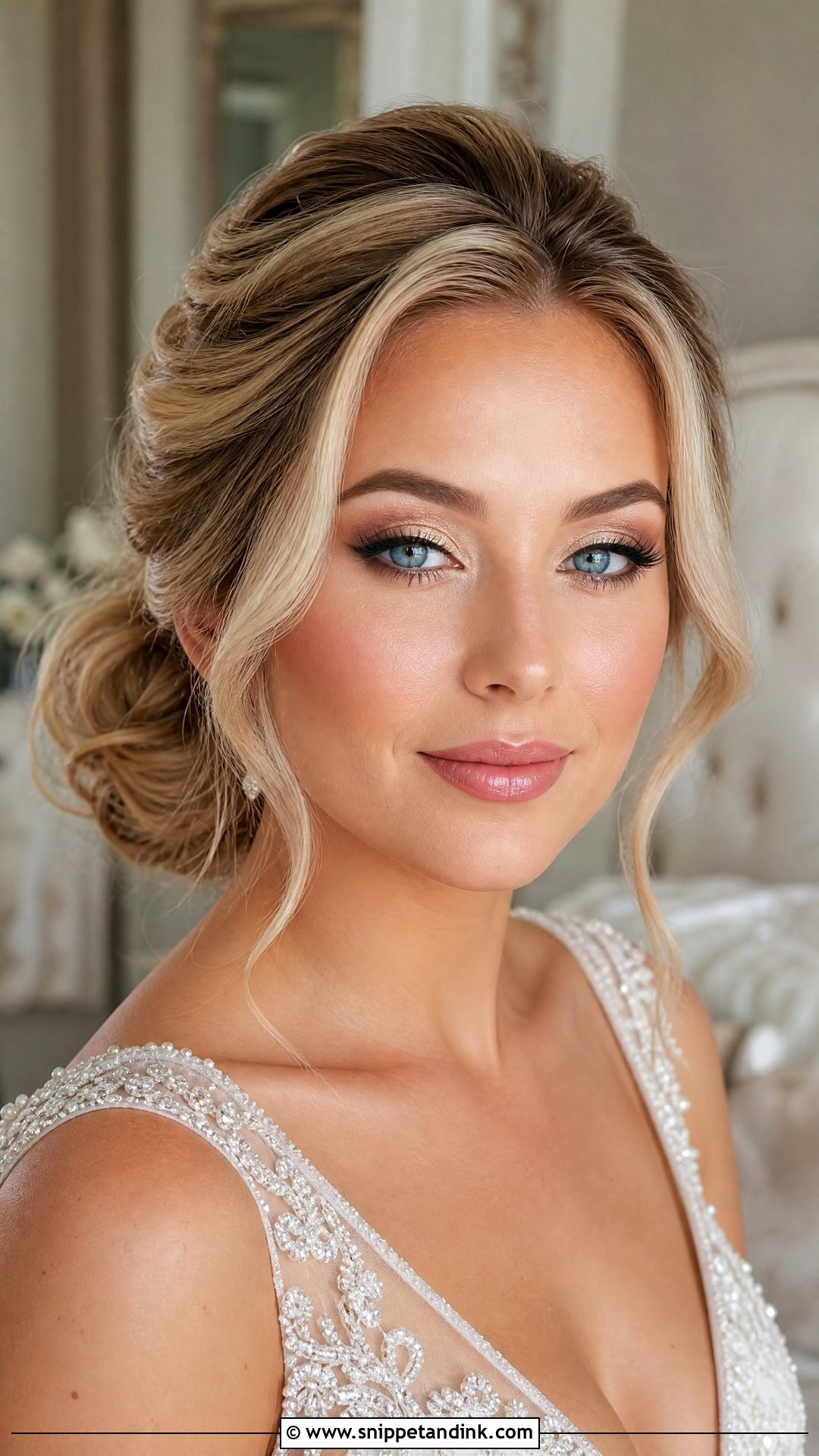 Soft Cut Crease Bridal Makeup For Blue Eyes - Snippet and Ink - 30 Bridal Makeup for Blue Eyes