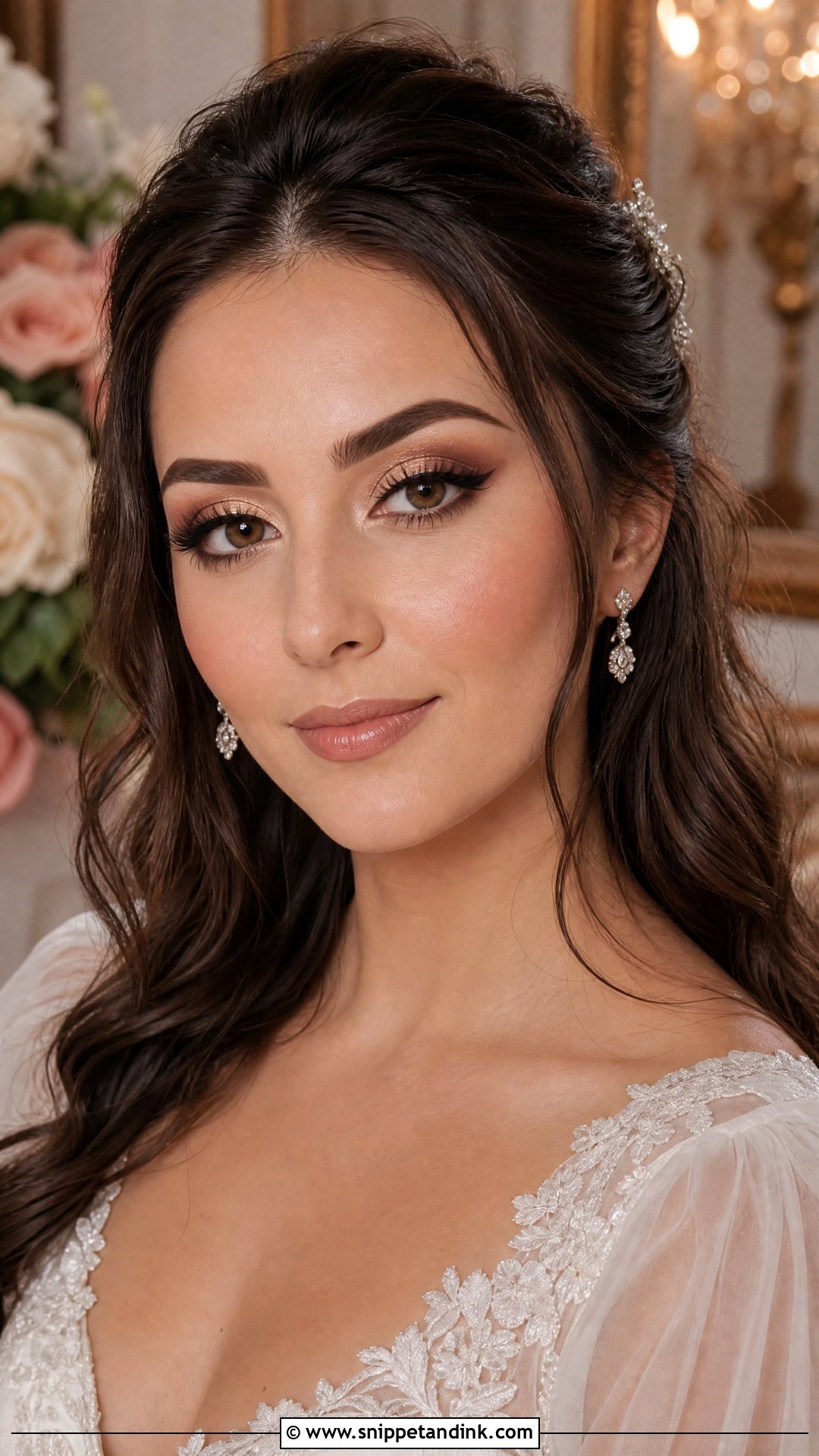 Soft Cut Crease Bridal Makeup For Brunette Brown Eyes - Snippet and Ink - 20 Bridal Makeup Brunette Brown Eyes