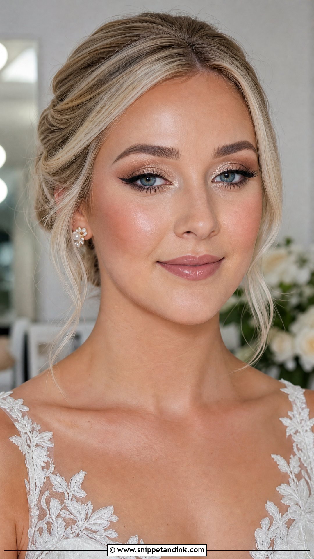 Soft Cut Crease Bridal Makeup For Hazel Eyes - Snippet and Ink - 20 Soft Glam Bridal Makeup for Hazel Eyes