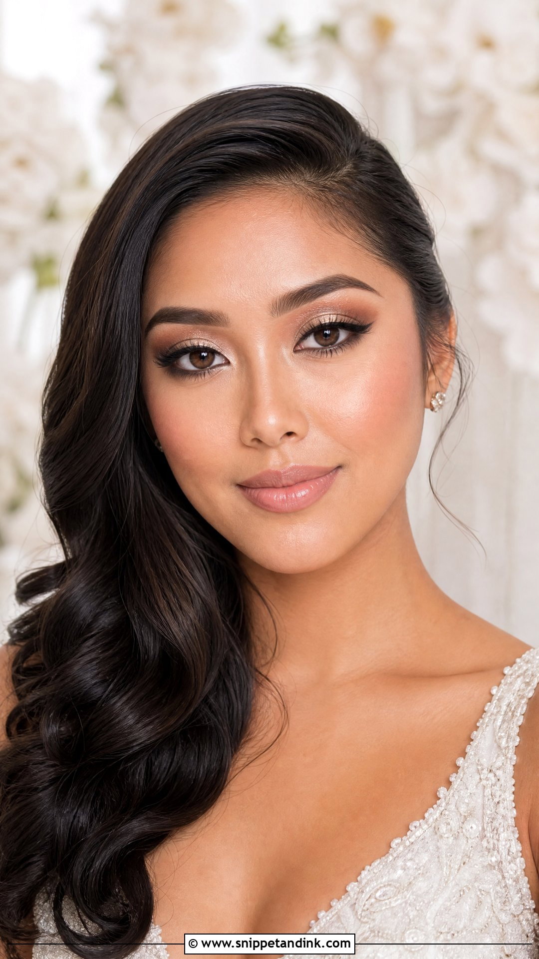 Soft Cut Crease Bridal Makeup for Brown Eyes - Snippet and Ink - 25 Bridal Make Up for Brown Eyes