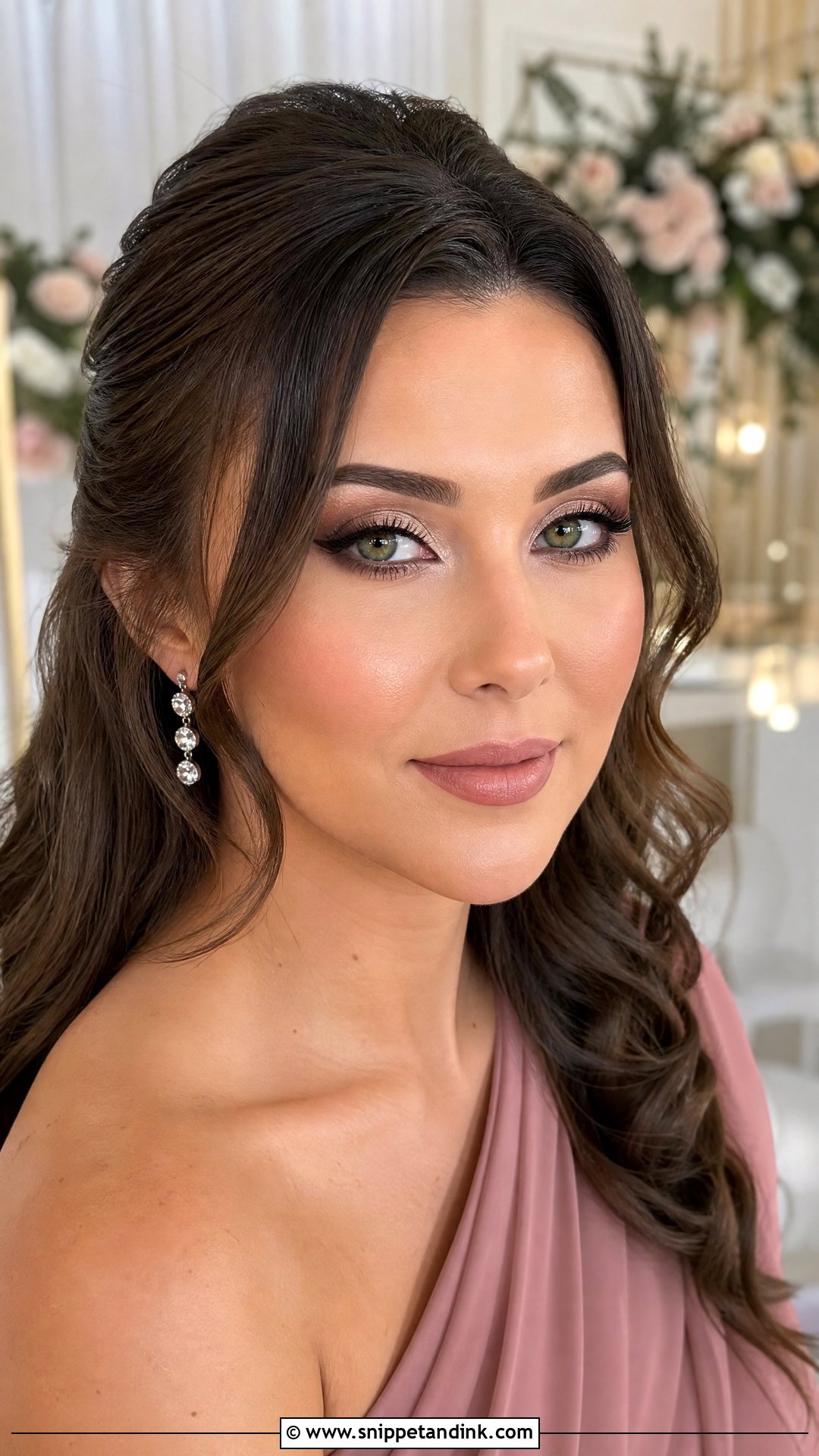 Soft Cut Crease Wedding Guest Makeup for Green Eyes - Snippet and Ink - 25 Wedding Guest Makeup for Green Eyes