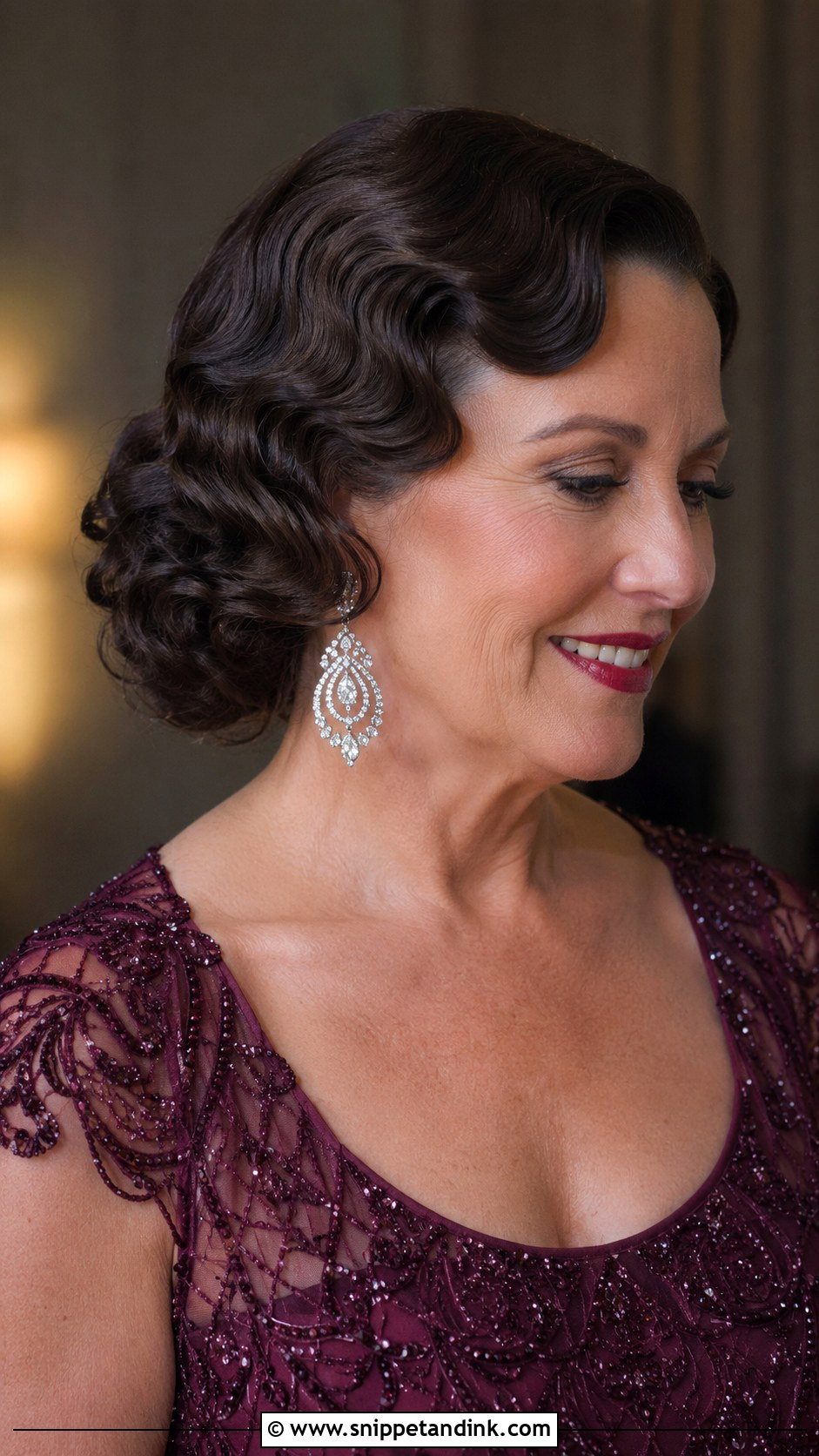 Soft Finger Waves - Snippet and Ink - 20 Mother of the Bride Wedding Hairstyles