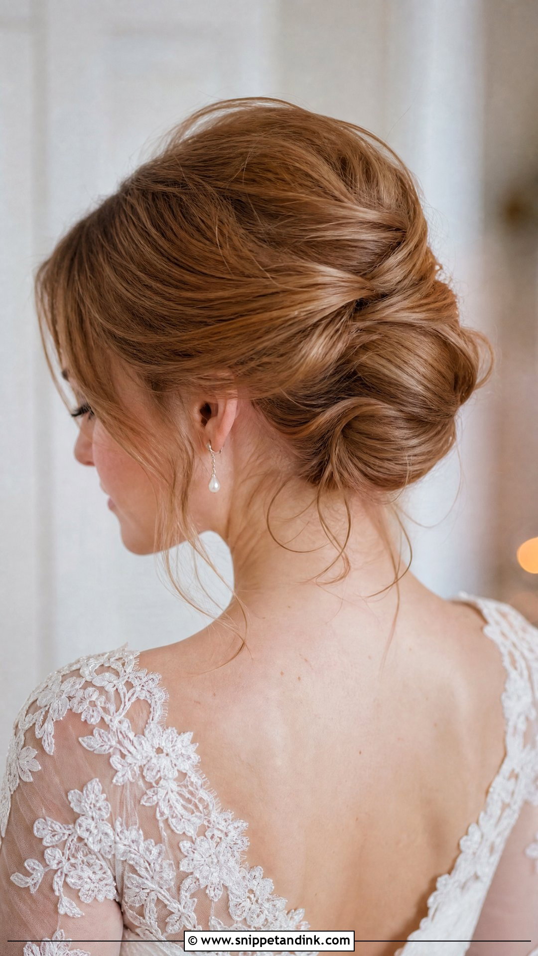 Soft French Twist Updo For Medium Hair Wedding - Snippet and Ink - 20 Simple Updos for Medium Hair Wedding