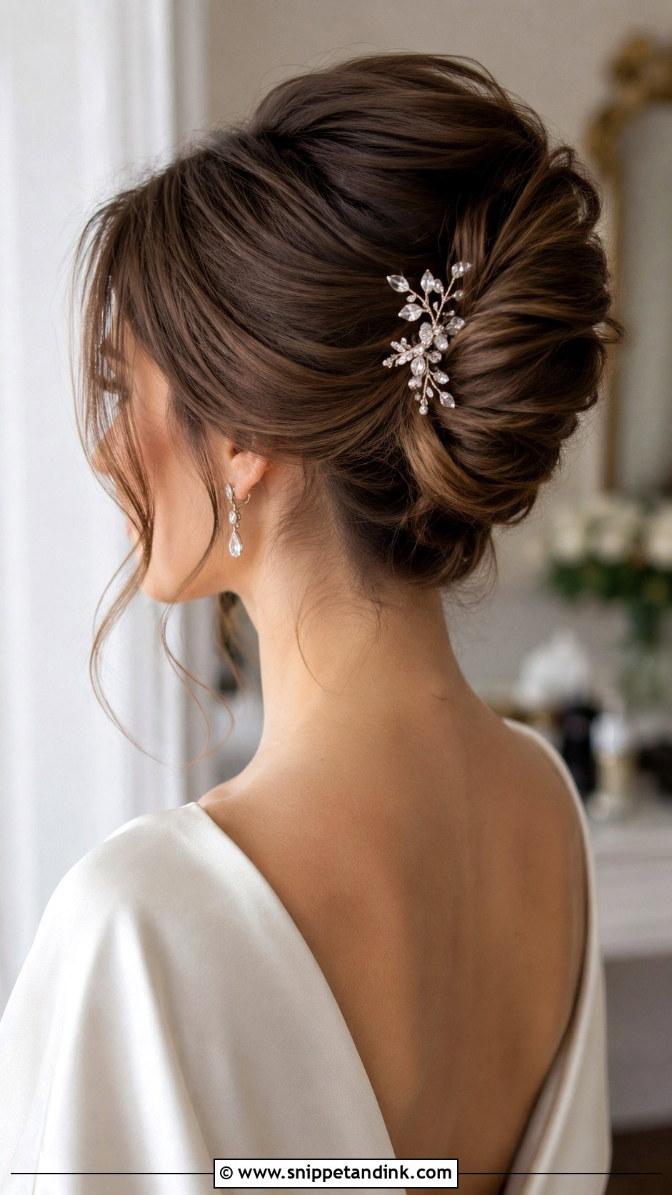 Soft French Twist Updo - Snippet and Ink - 30 Loose Updo Wedding Ideas