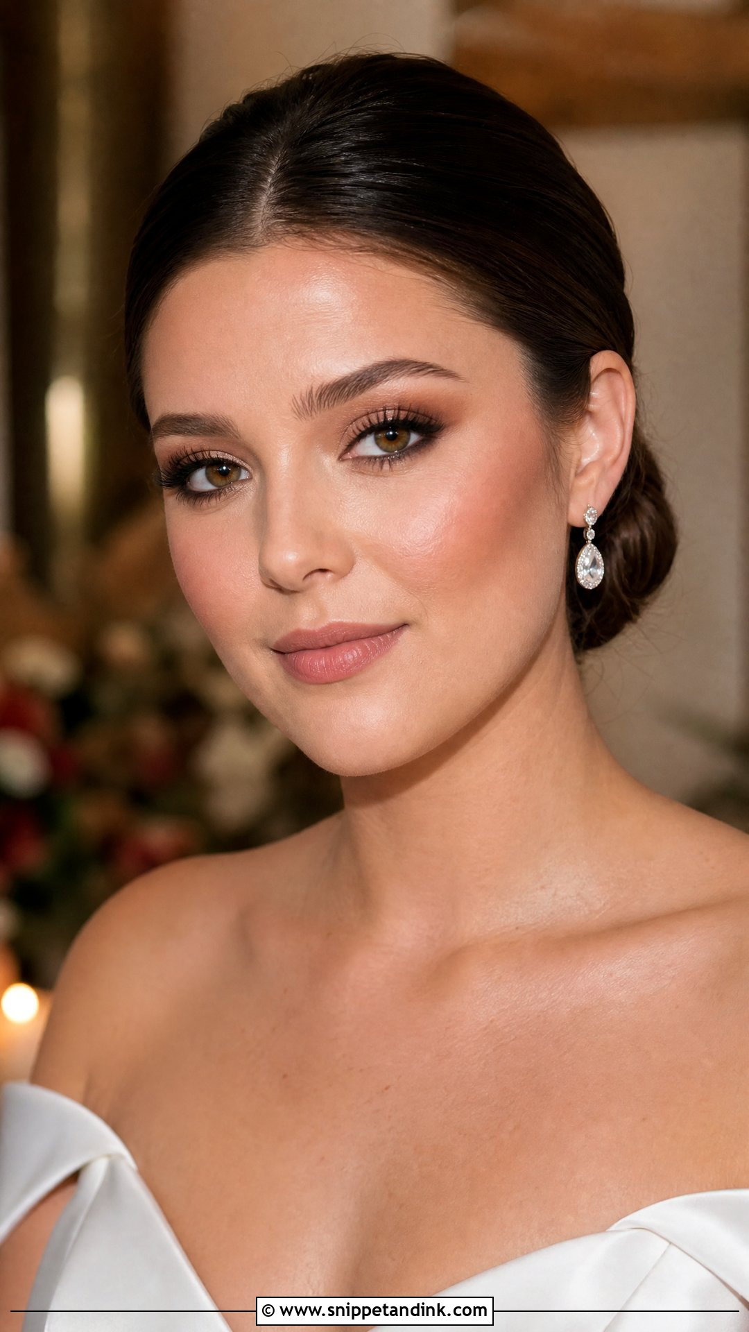 Soft Glam Autumn Bridal Makeup - Snippet and Ink - 20 Autumn Bridal Makeup Ideas