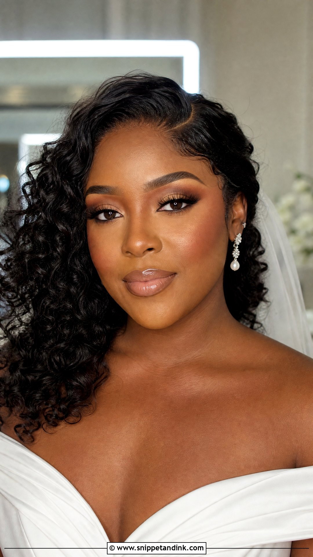 Soft Glam Black Bridal Makeup - Snippet and Ink - 20 Black Bridal Makeup Dark Skin Natural Looks