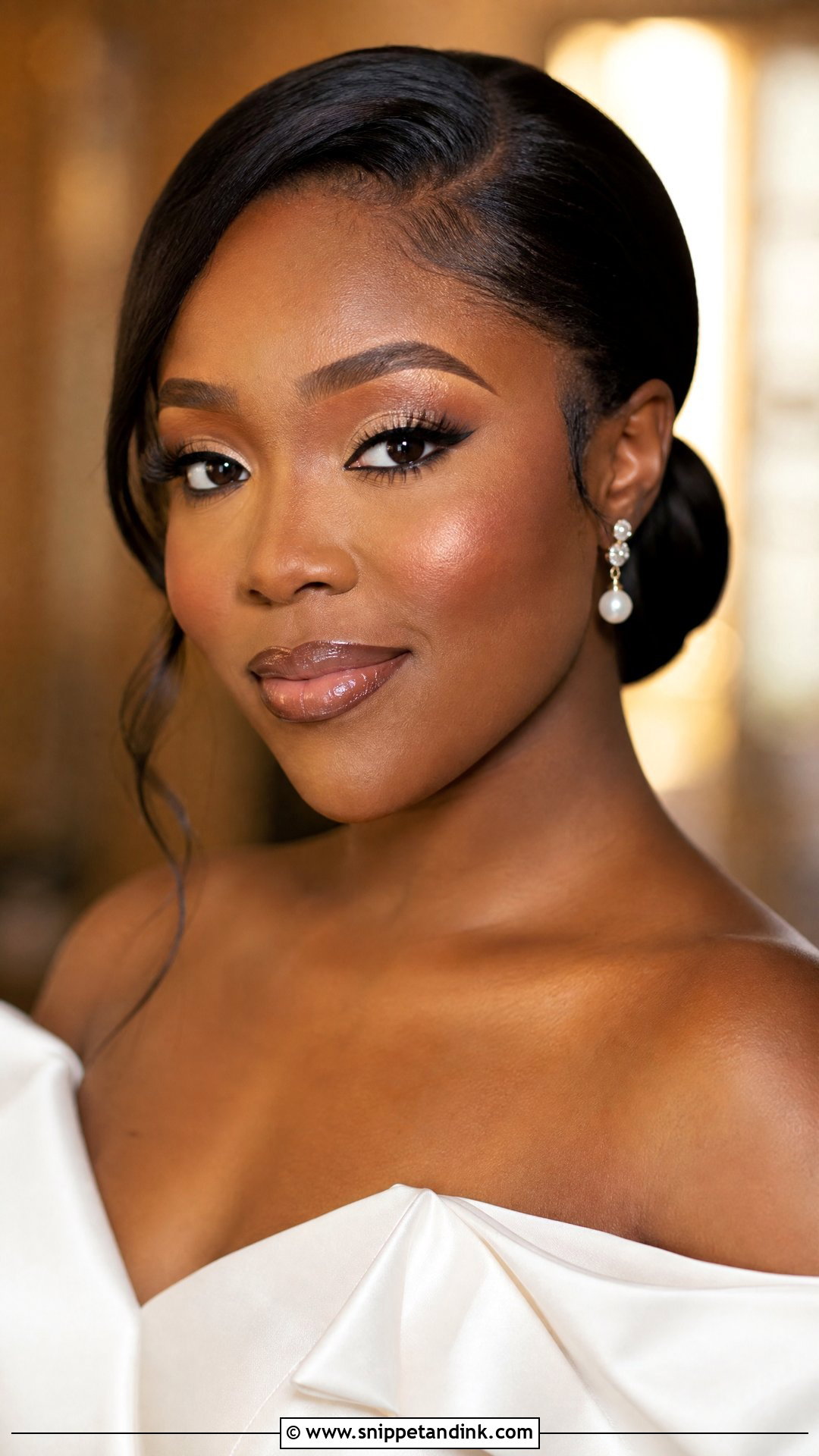 Soft Glam Black Wedding Makeup - Snippet and Ink - 20 Black Wedding Makeup Dark Skin Girl Ideas