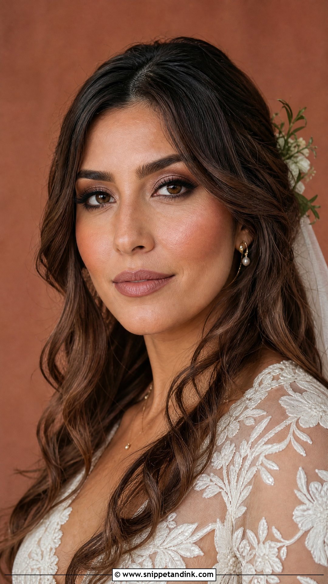 Soft Glam Boho Wedding Makeup For Brunettes - Snippet and Ink - 20 Boho Wedding Makeup Brunette Ideas